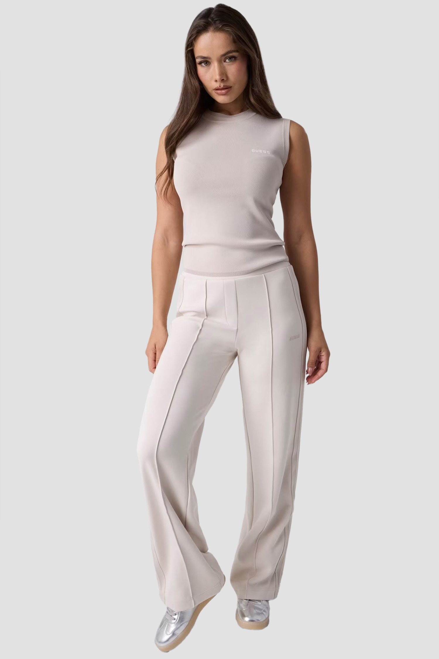 Женские бежевые спортивные брюки Guess V6YB14.K4306;G9B8