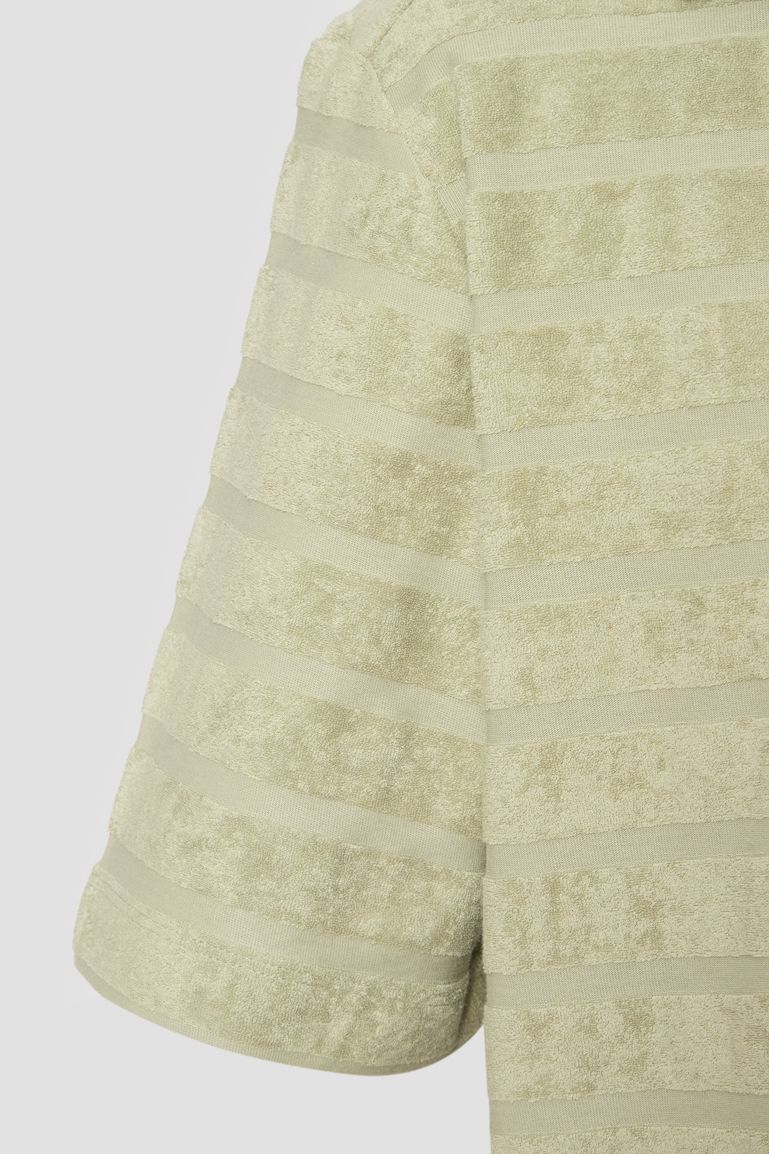 Мужская оливковая рубашка в полоску HUGO 50539351;391