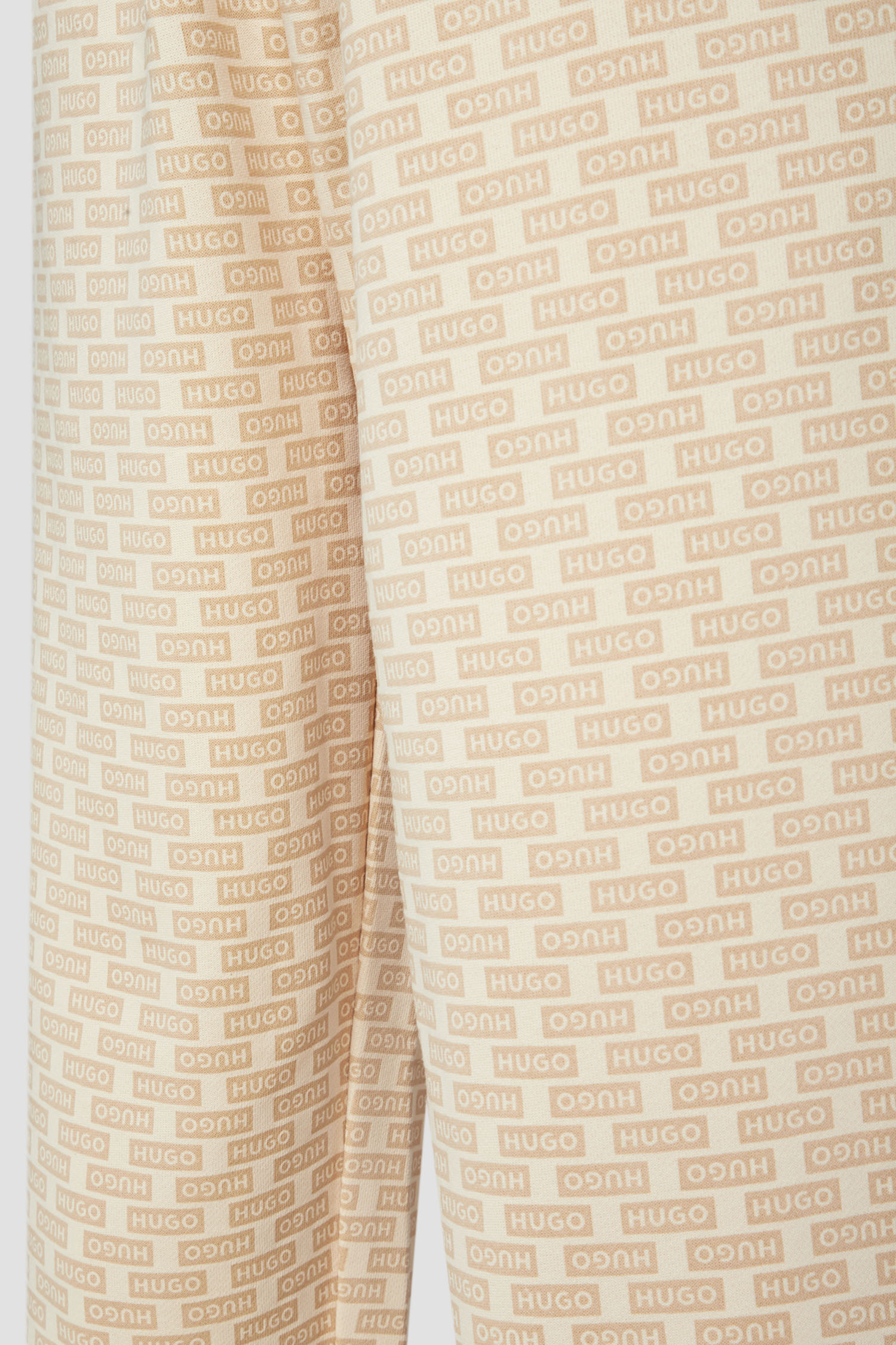 Женские бежевые спортивные брюки с узором HUGO BLUE 50510868;977