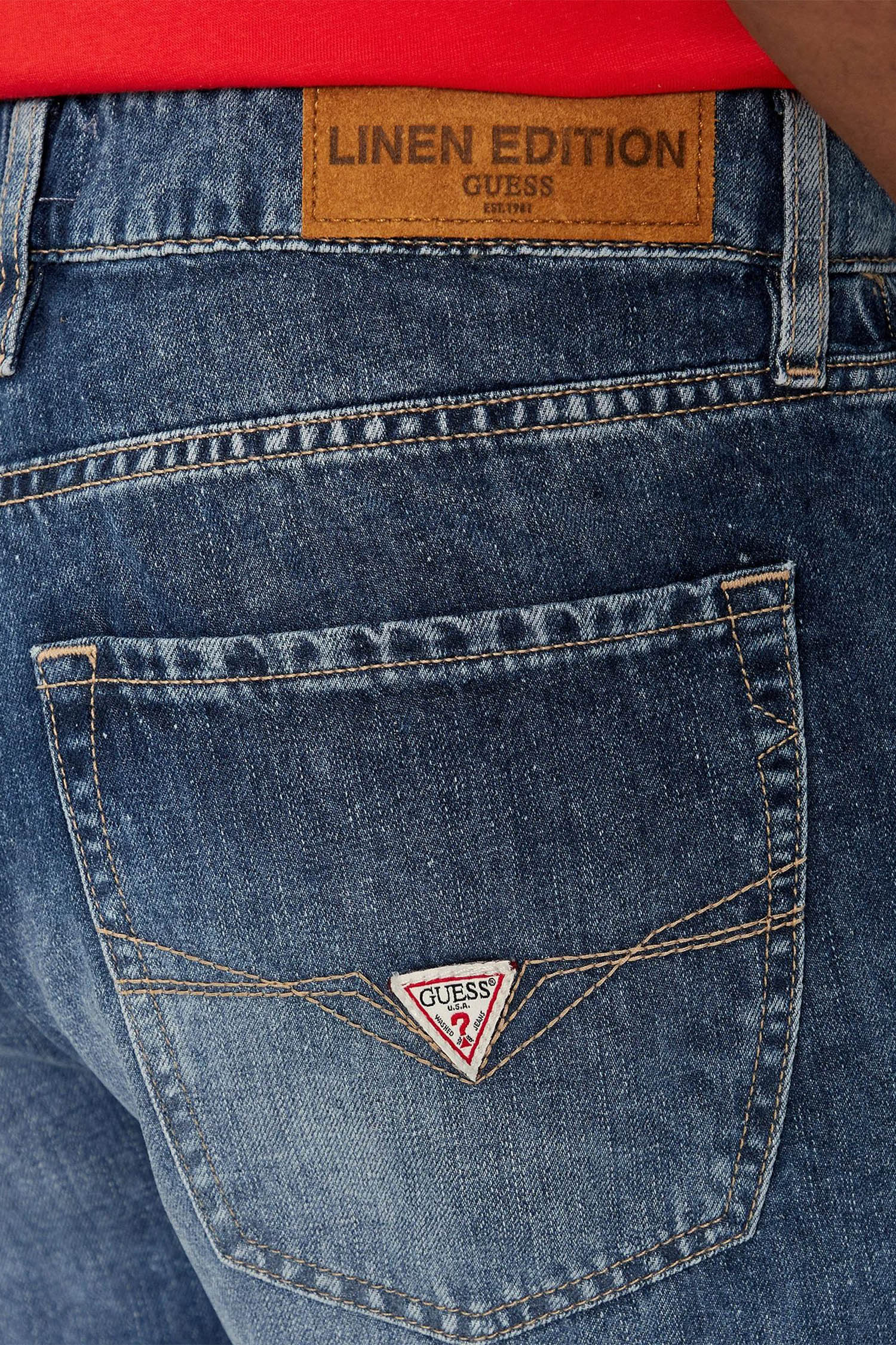 Чоловічі сині джинсові шорти Guess M4GD27.D5AY1;BR3Z