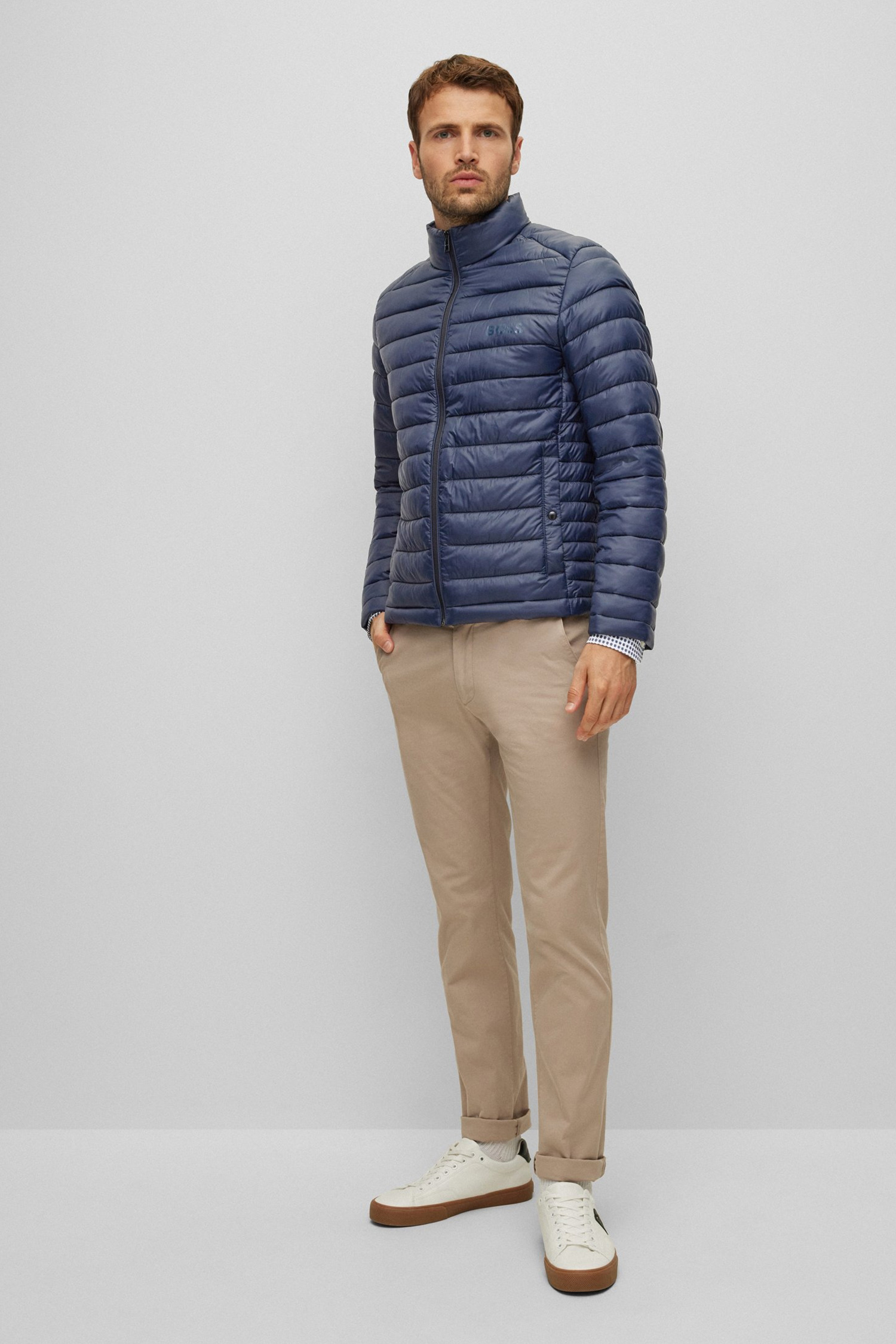 Мужская темно-синяя куртка BOSS 50481548;404