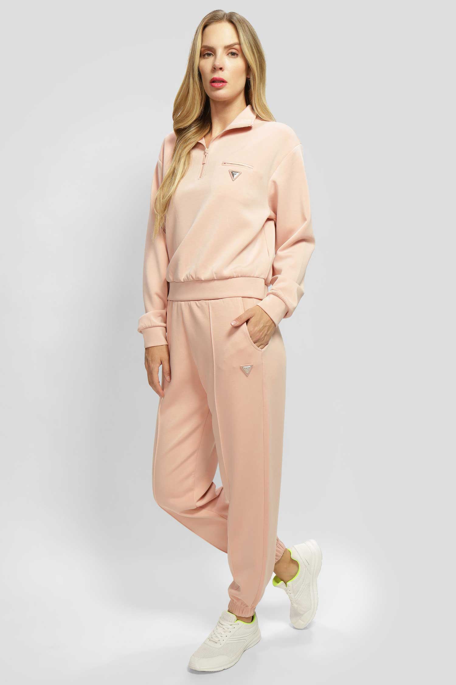 Женская розовая спортивная кофта Guess V5RQ10.KCAY2;G6M1