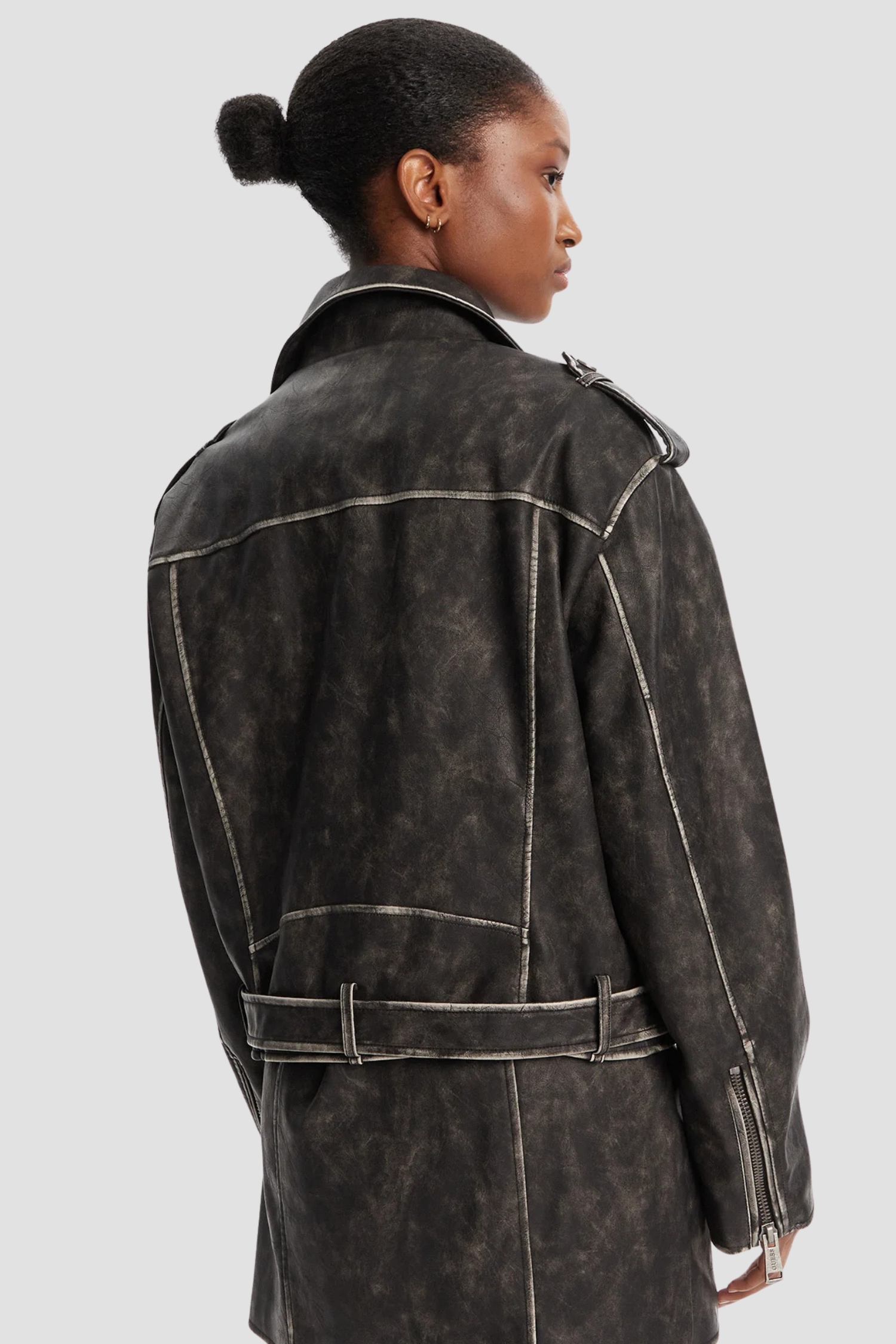 Жіноча темно-сіра косуха Guess W5YL04.WHDI0;JTMU