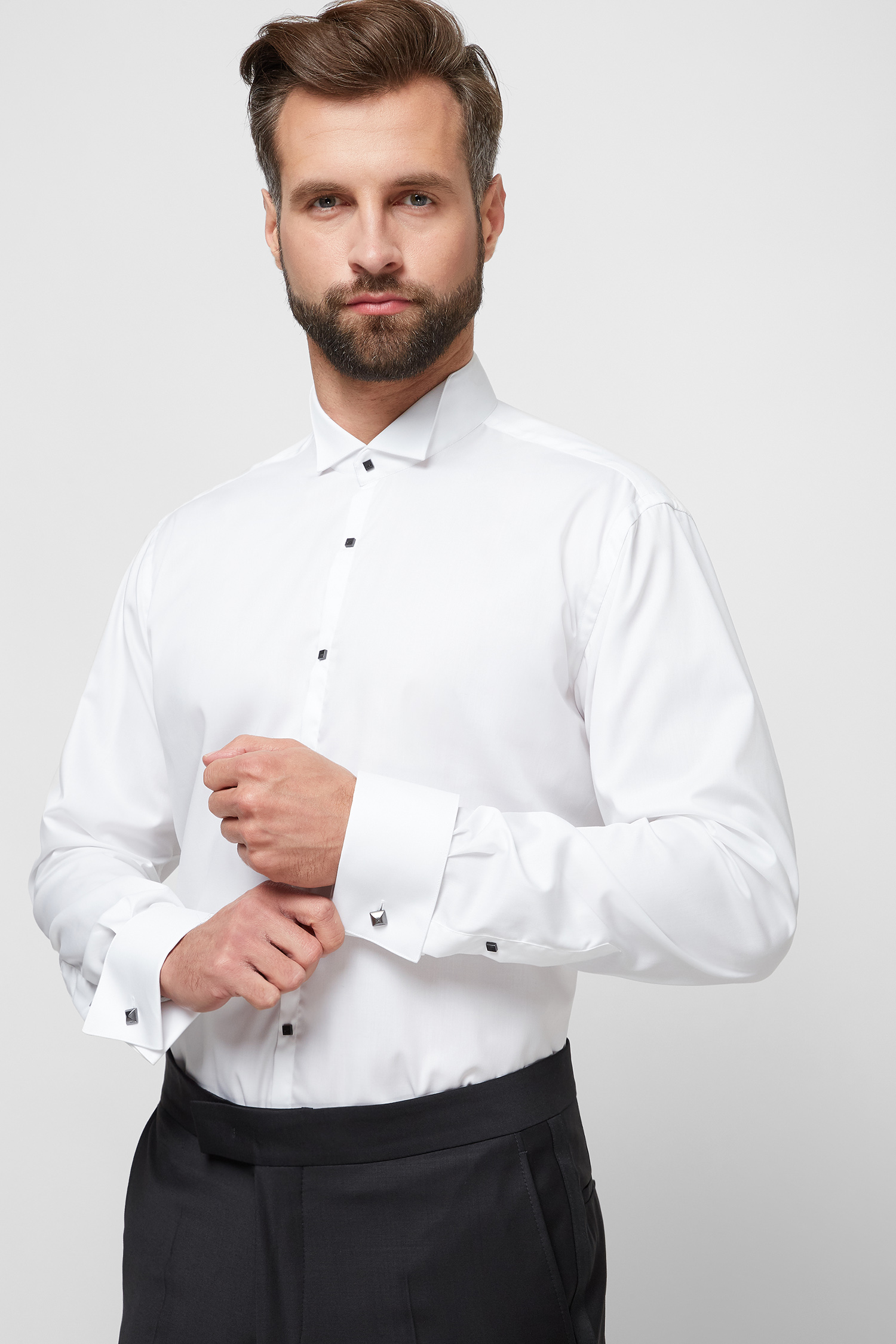 Мужская белая рубашка Karl Lagerfeld 500699.605006;10