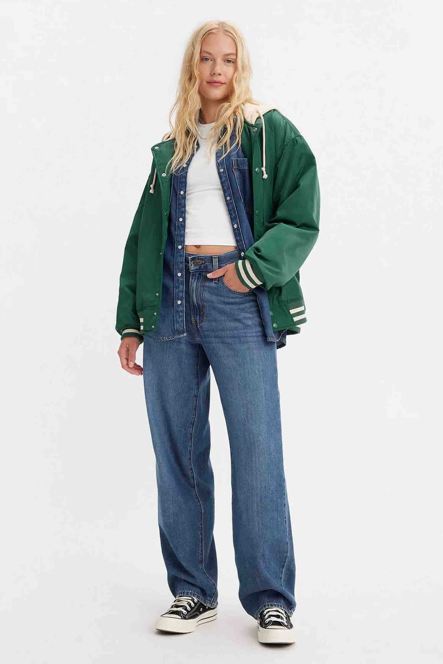 Женские синие джинсы Baggy Dad Levi’s® A3494;0032 — Ultrashop