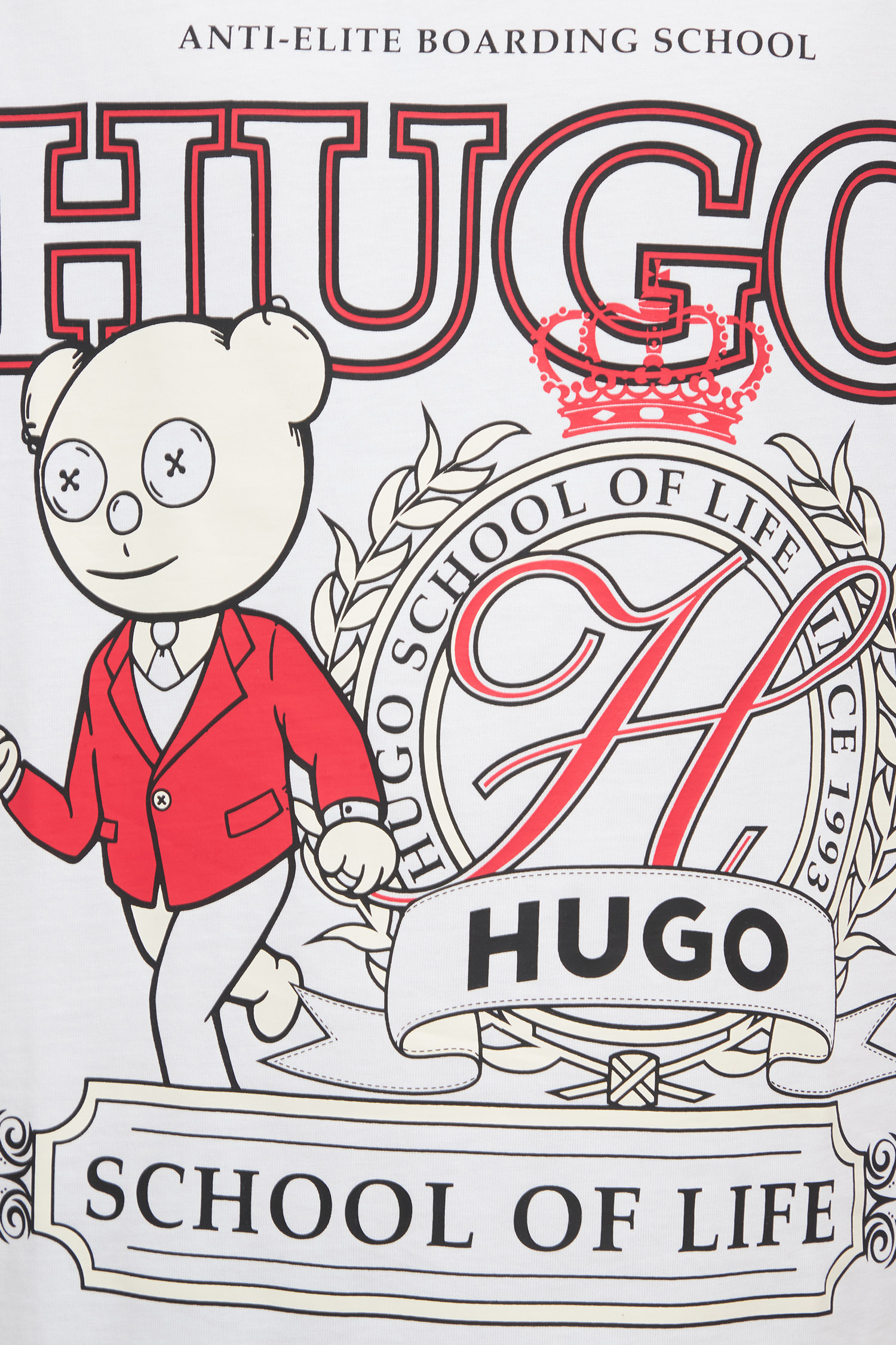 Мужская белая футболка HUGO 50538254;100