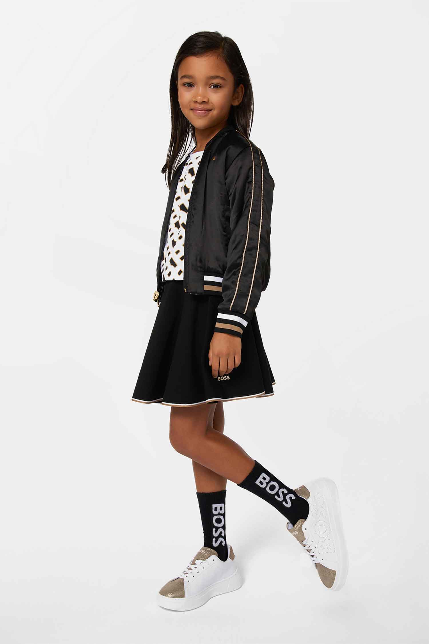 Детская футболка с узором BOSS kids J15488;10P