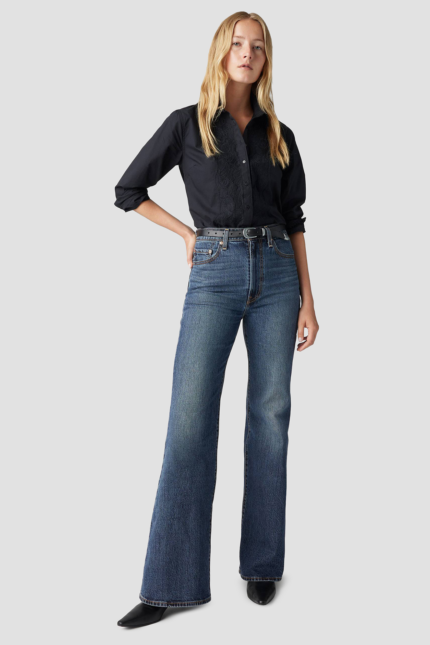 Жіночі сині джинси Ribcage Bell Levi’s® A7503;0019