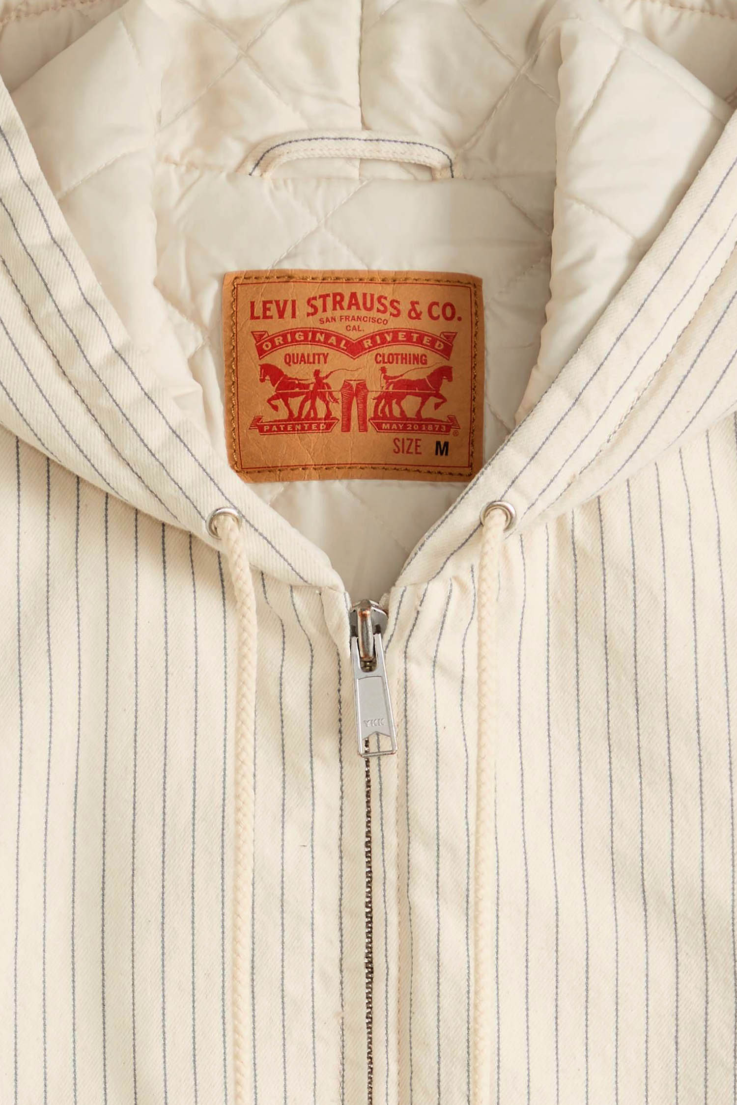 Чоловіча біла куртка у смужку Levi’s® A3222;0019