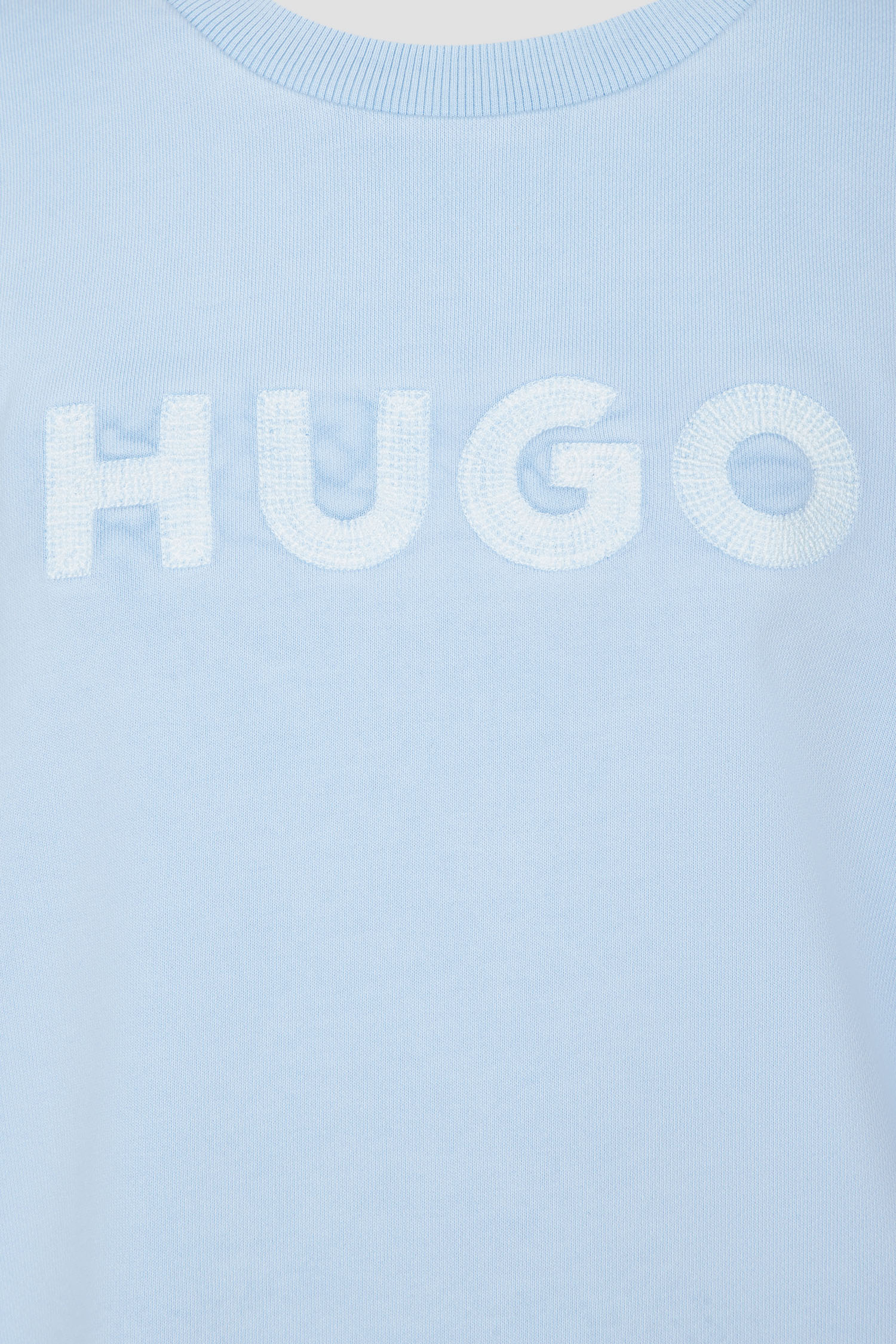 Женский голубой свитшот HUGO 50512022;527