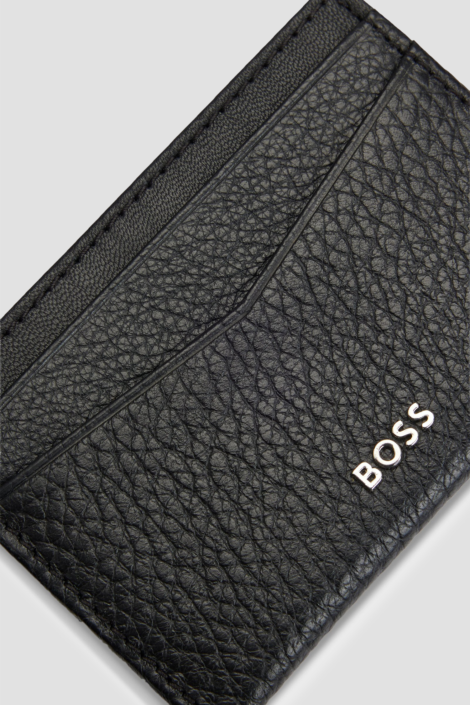 Мужской черный кожаный кардхолдер BOSS 50529515;001