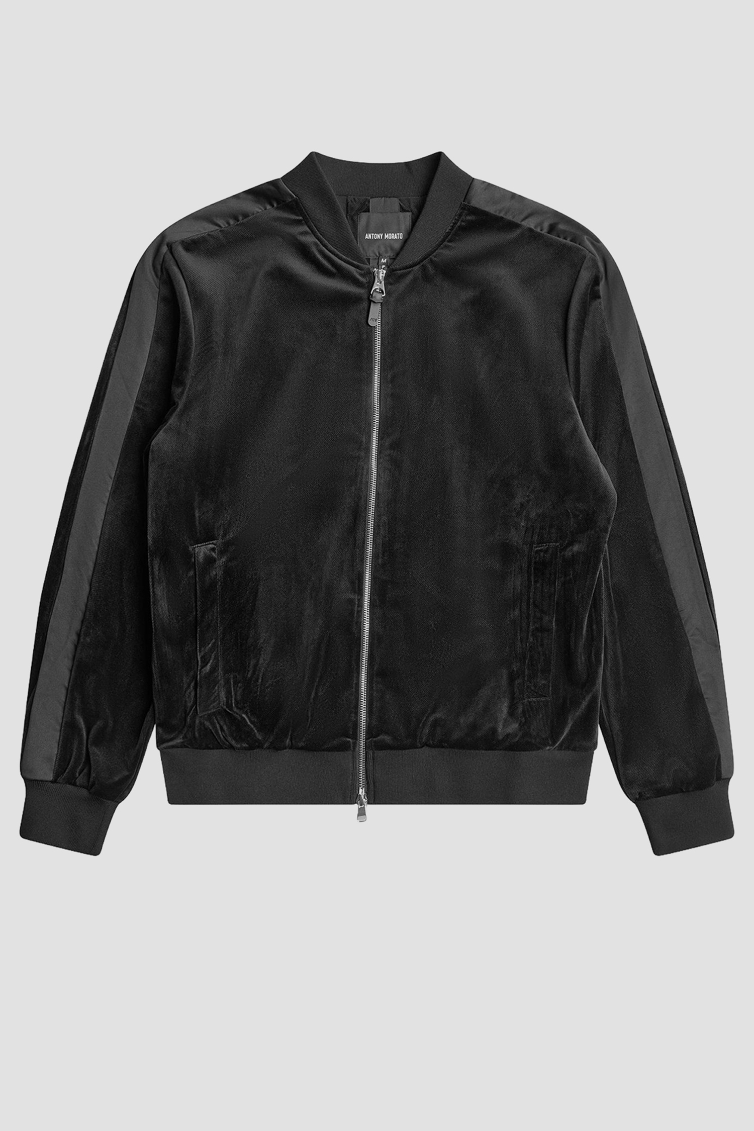 Чоловіча чорна вельветова спортивна кофта Antony Morato MMFL01115.FA150228;9000
