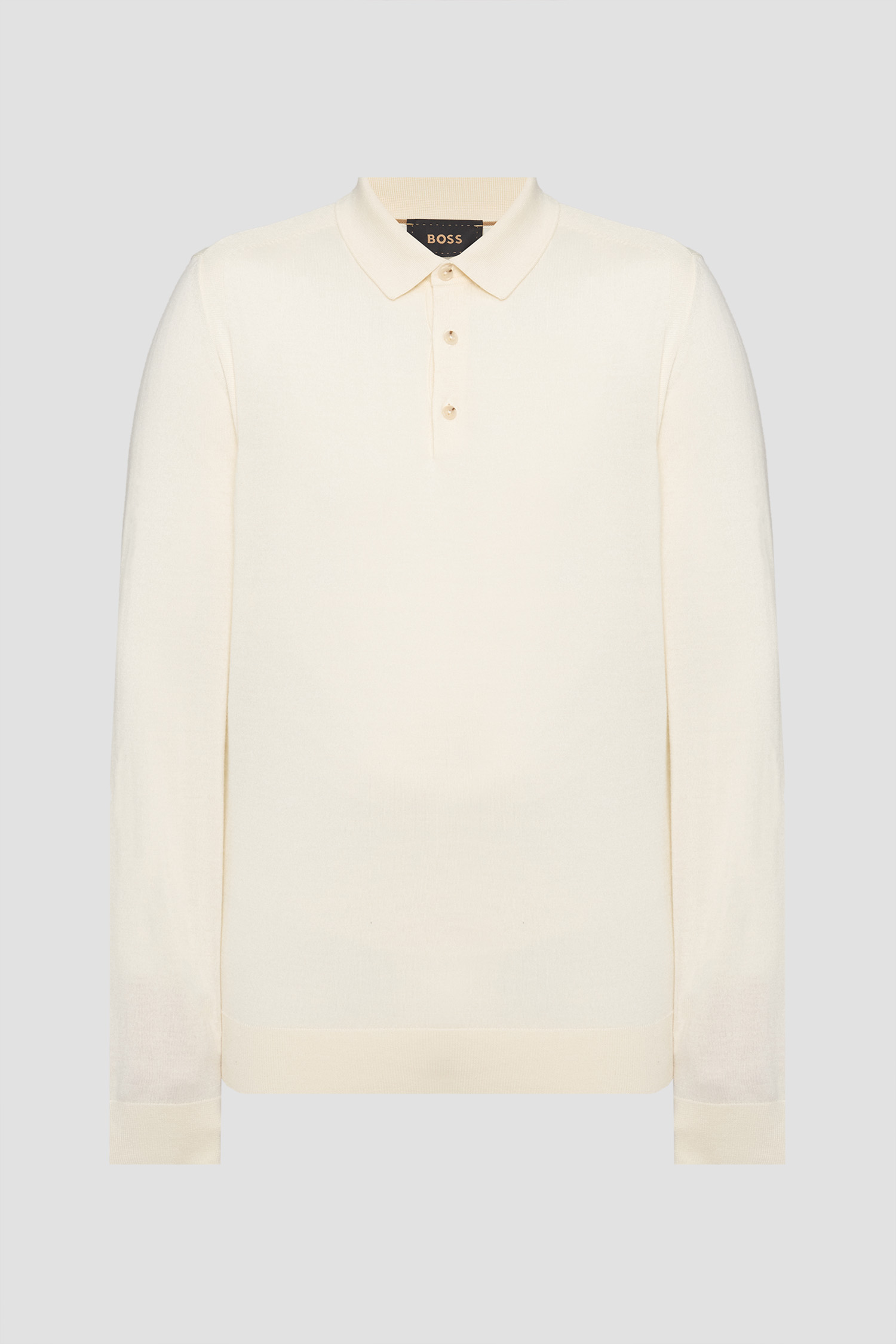 Мужское белое шерстяное поло BOSS 50544809;118