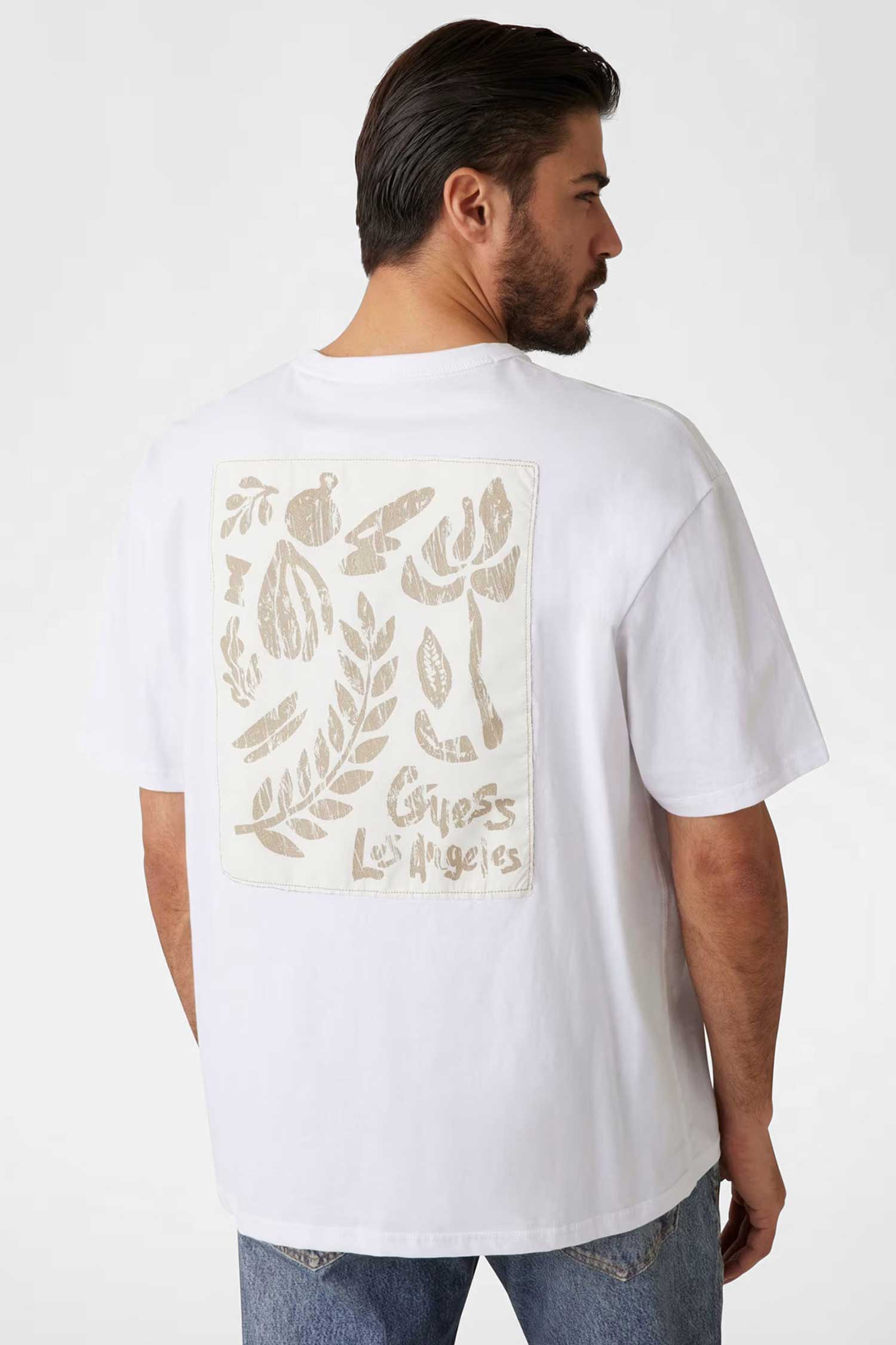 Мужская белая футболка Guess M5GI13.K8FQ4;G011