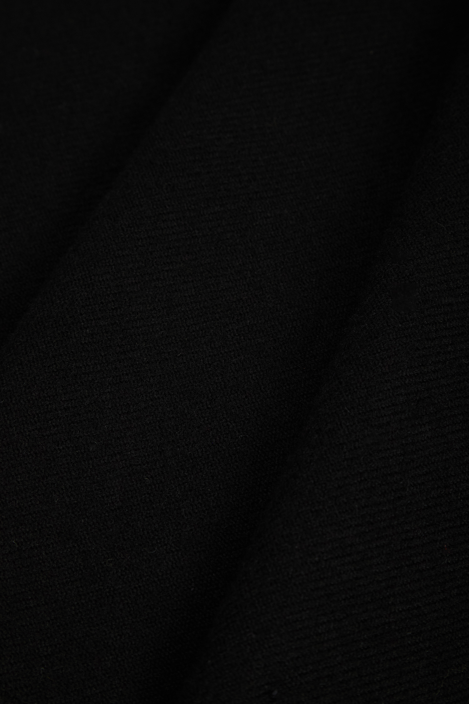 Женский черный шерстяной шарф HUGO 50517683;001