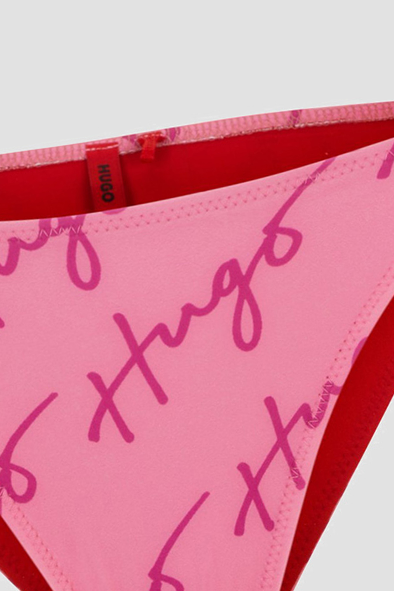 Женские розовые трусики от купальника с узором HUGO 50510800;980