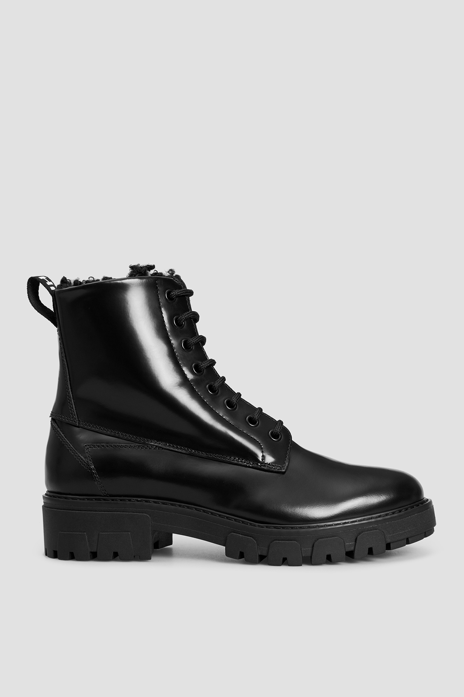 Женские черные кожаные ботинки HUGO 50462051;001