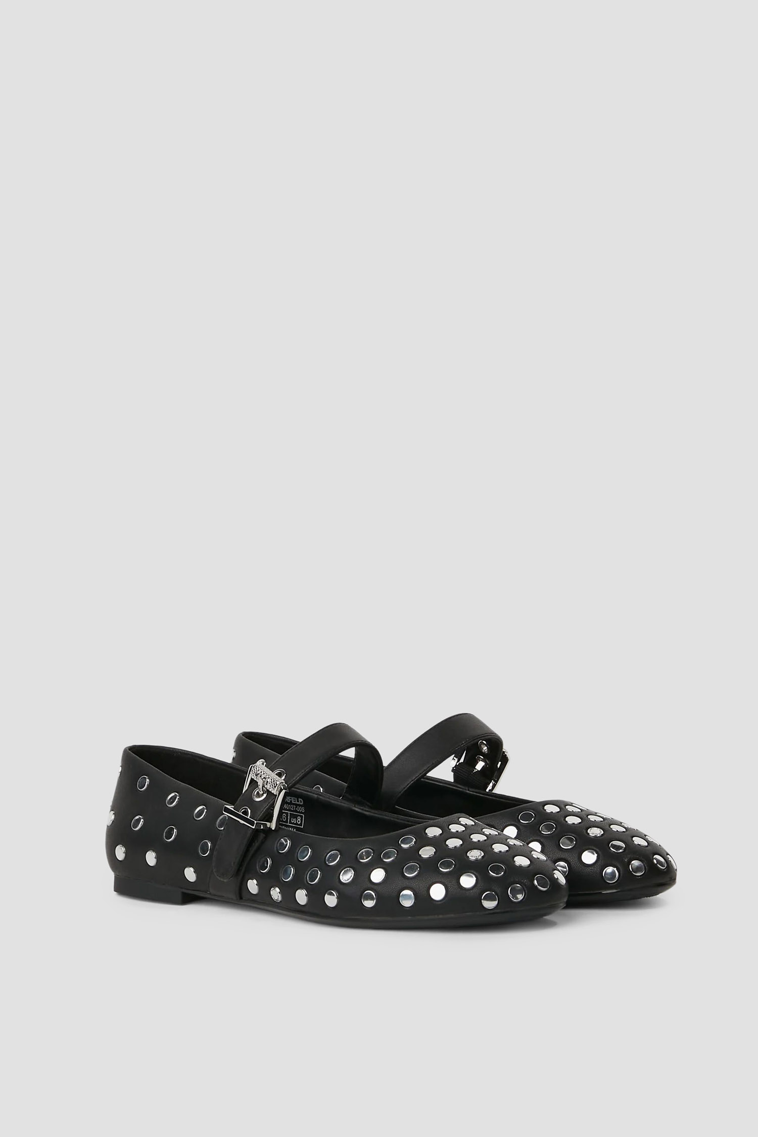 Женские черные балетки Karl Lagerfeld KL40127;00S
