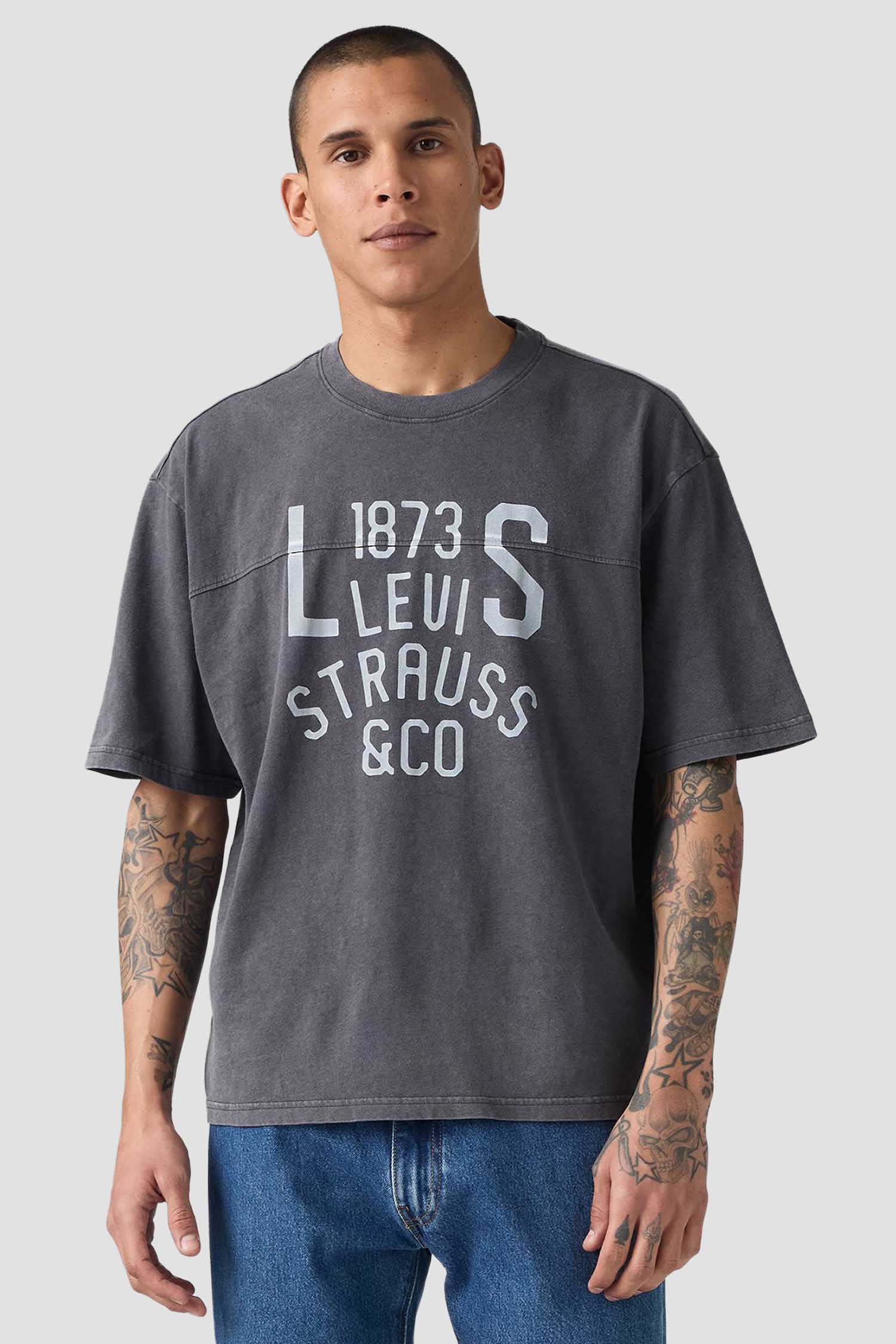 Мужская темно-серая футболка Levi’s® 003QV;0000