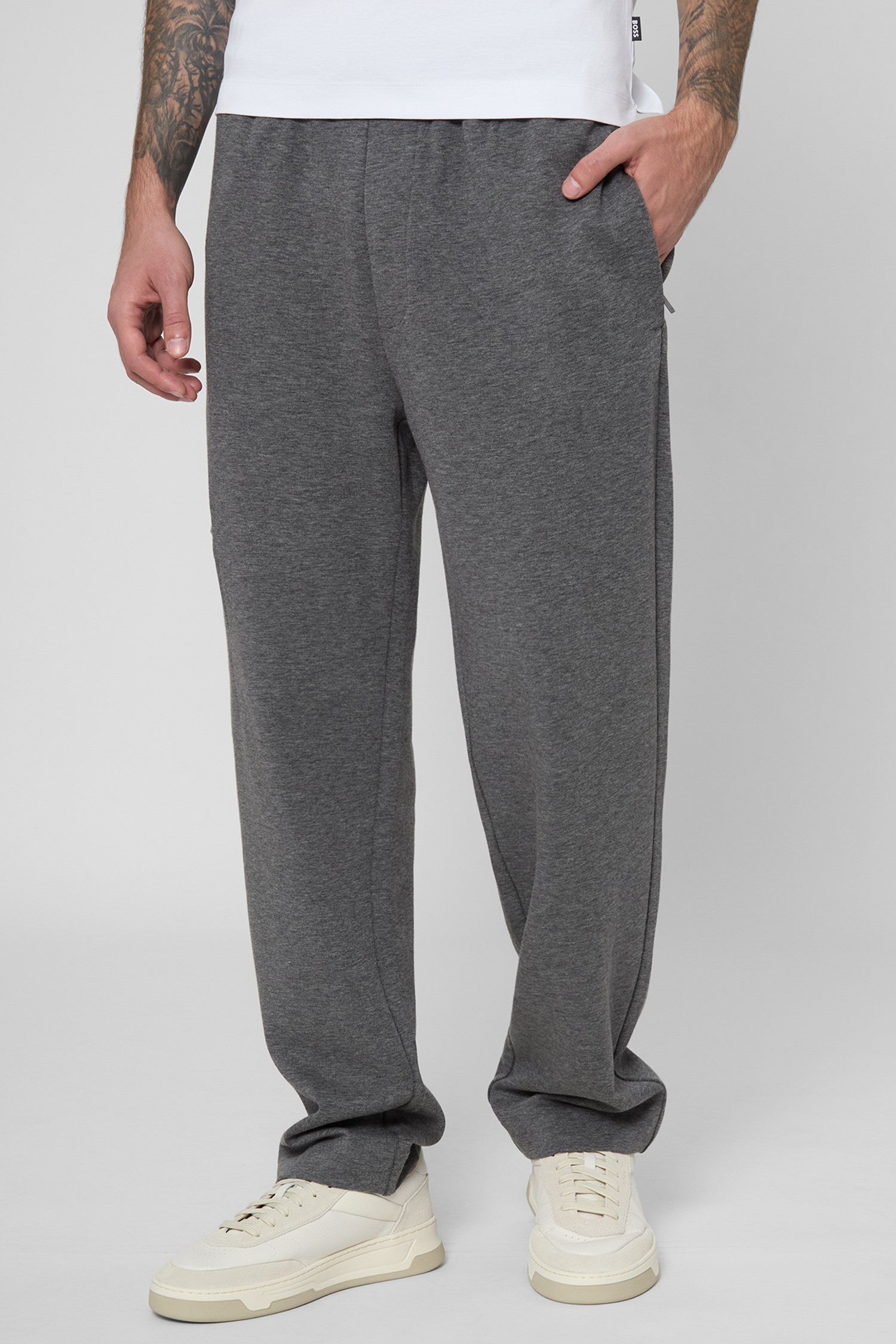 Чоловічі темно-сірі спортивні штани BOSS 50549194;030