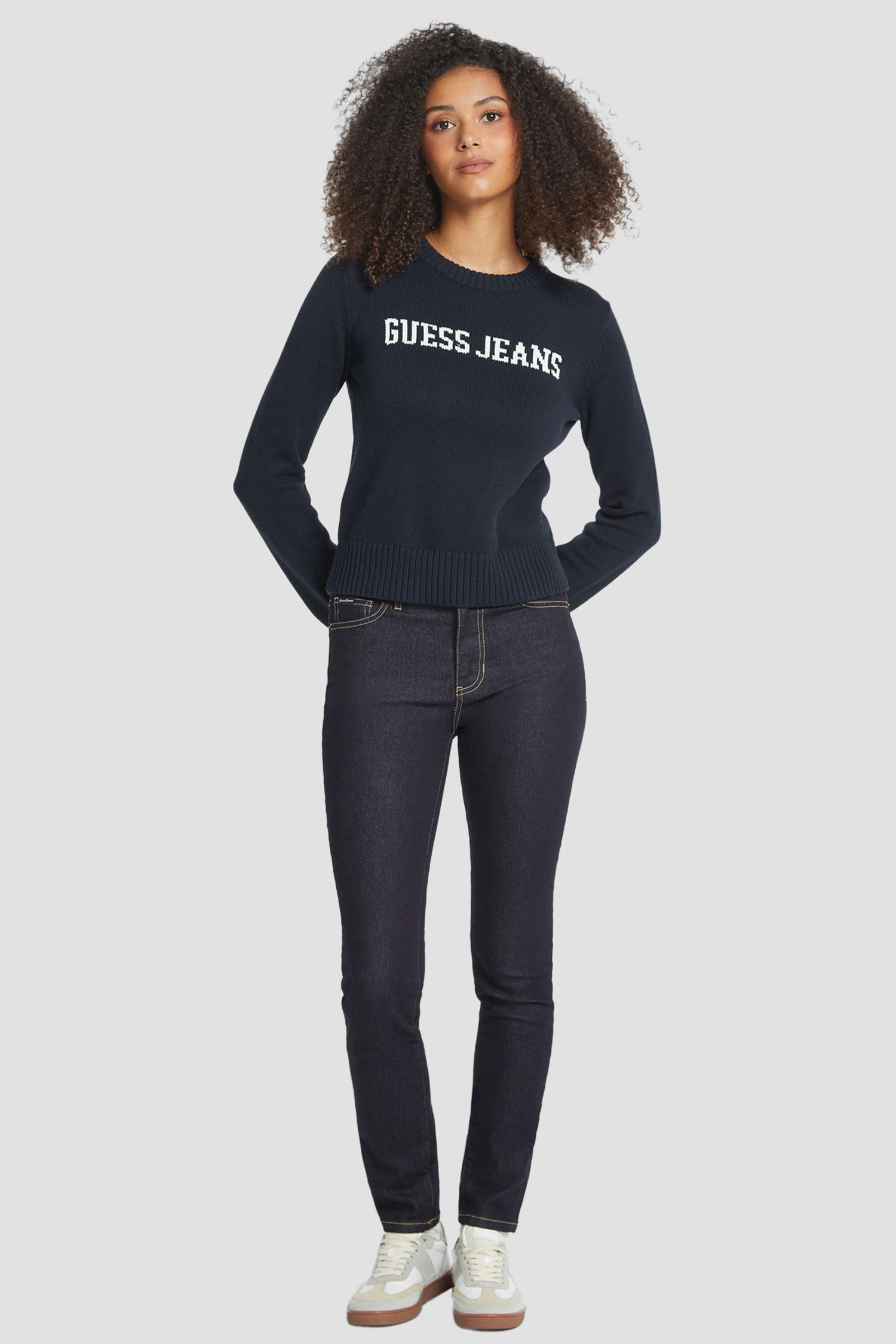 Жіночий темно-синій светр Guess Jeans W4BR10.Z3HM1;A71W