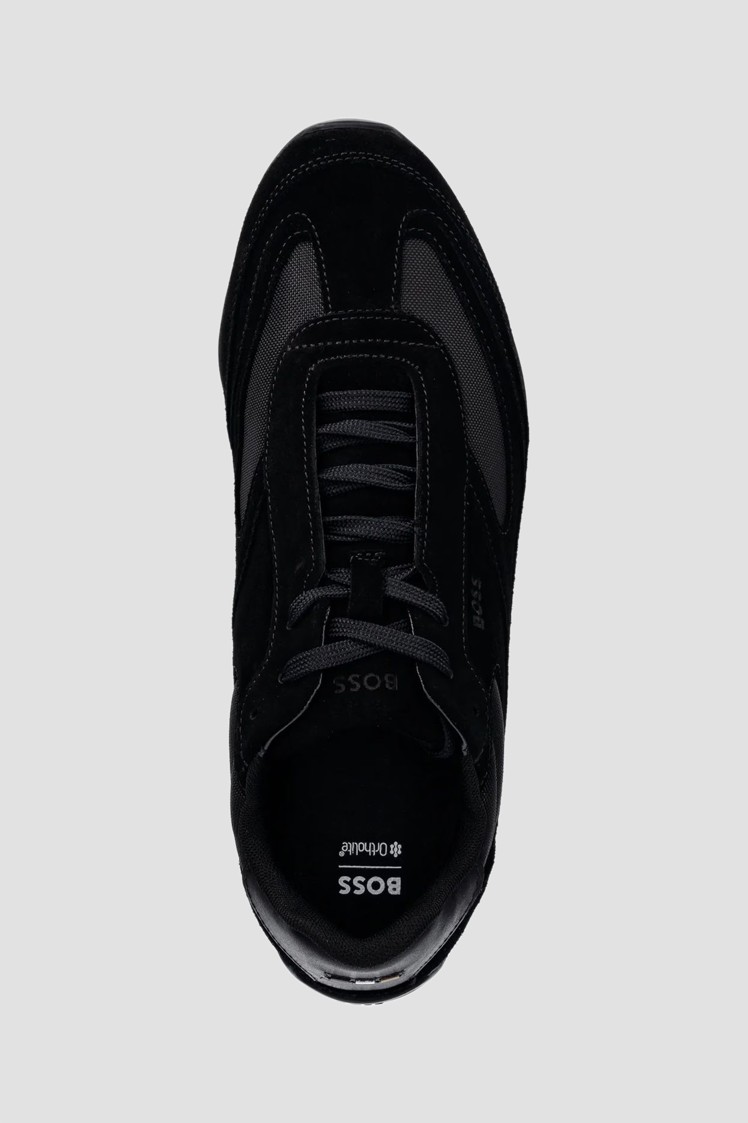 Чоловічі чорні замшеві кросівки BOSS 50557884;005