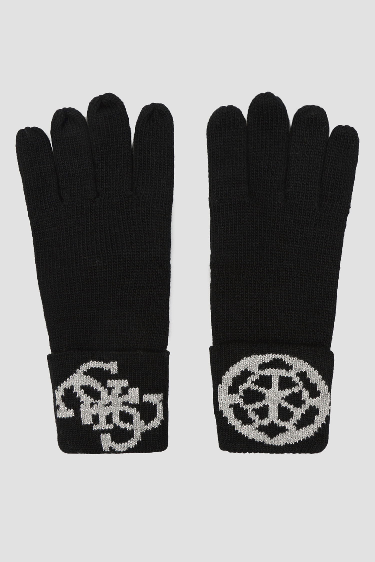 Женские черные перчатки Guess AW8725.WOL02;BLA