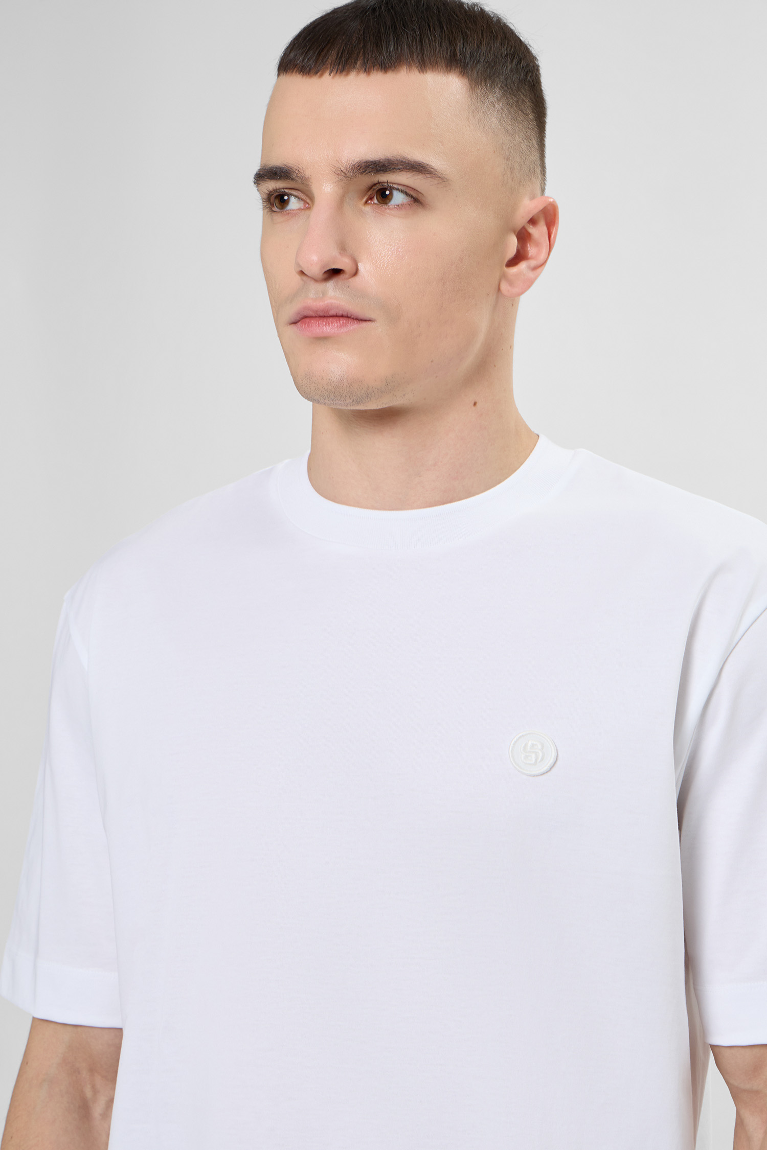 Чоловіча біла футболка BOSS 50559050;100