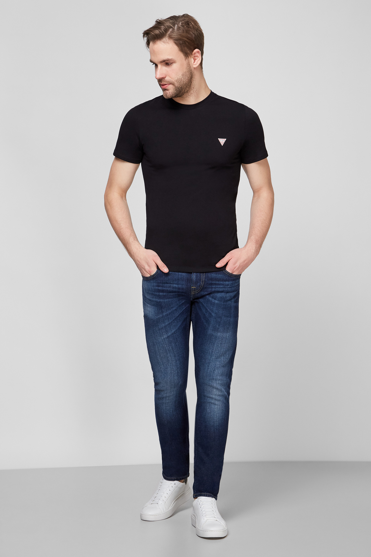 Мужская черная футболка Guess M1RI36.I3Z11;JBLK