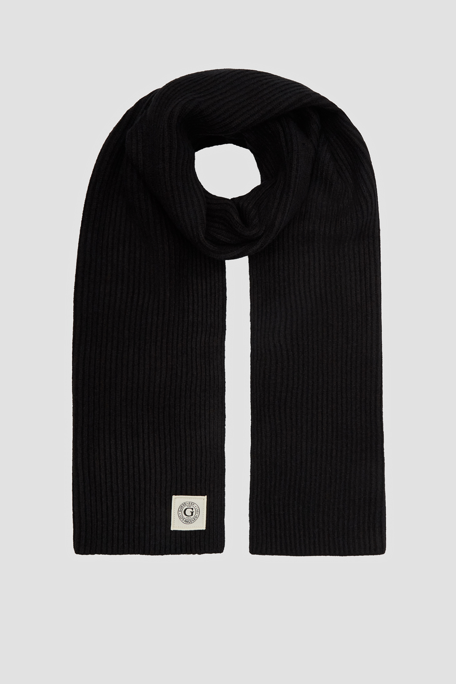 Чорний шарф для хлопців Guess AM8855.WOL03;BLA