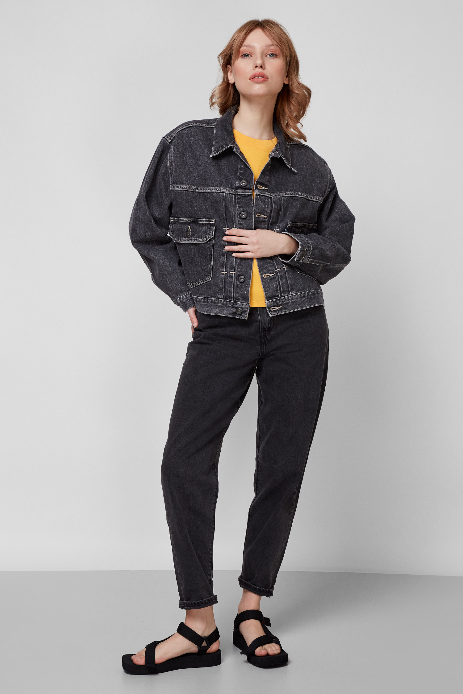Женская темно-серая джинсовая куртка Levi’s® 17727;0005
