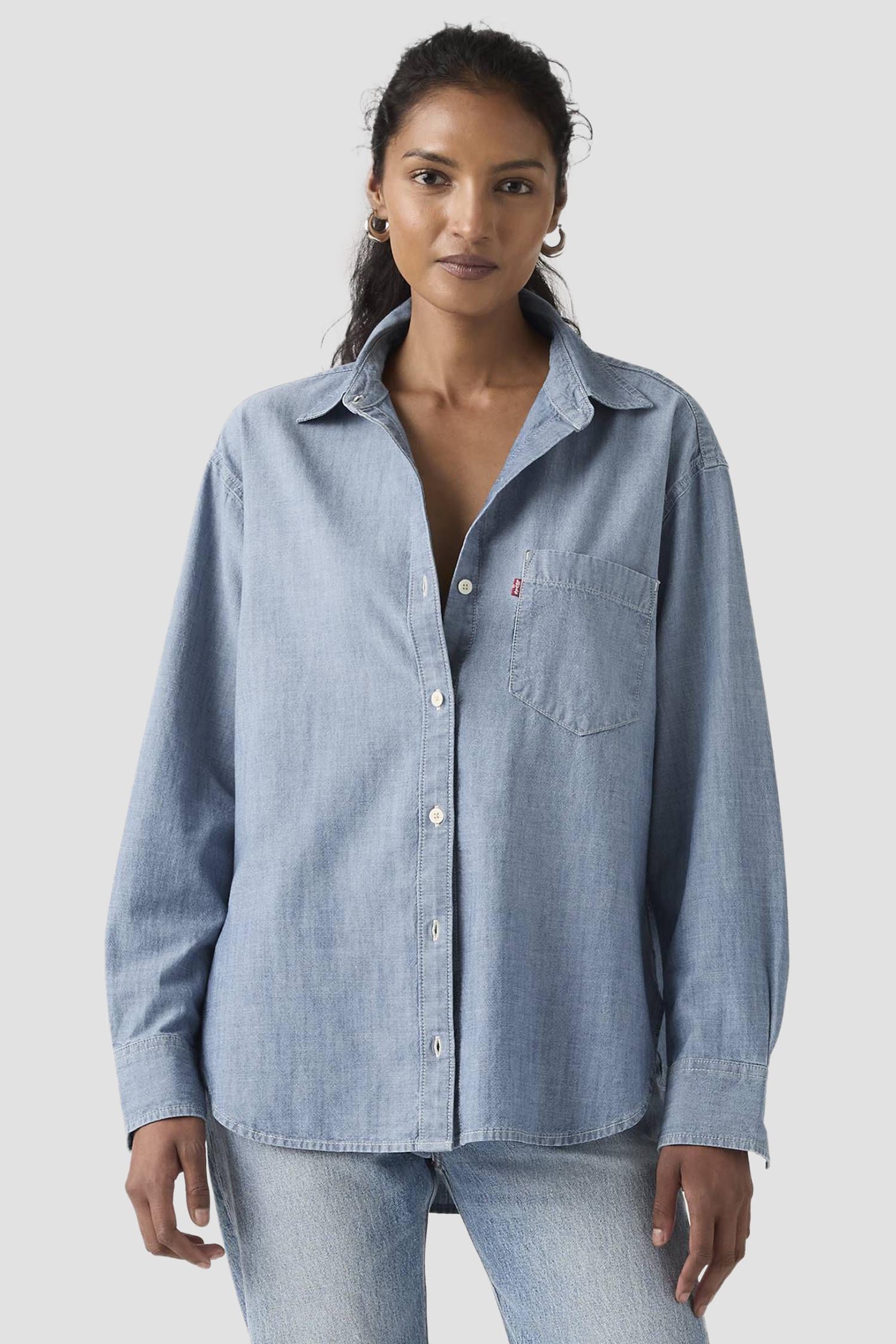 Жіноча блакитна сорочка Harlie Boyfriend Levi’s® 001HM;0021