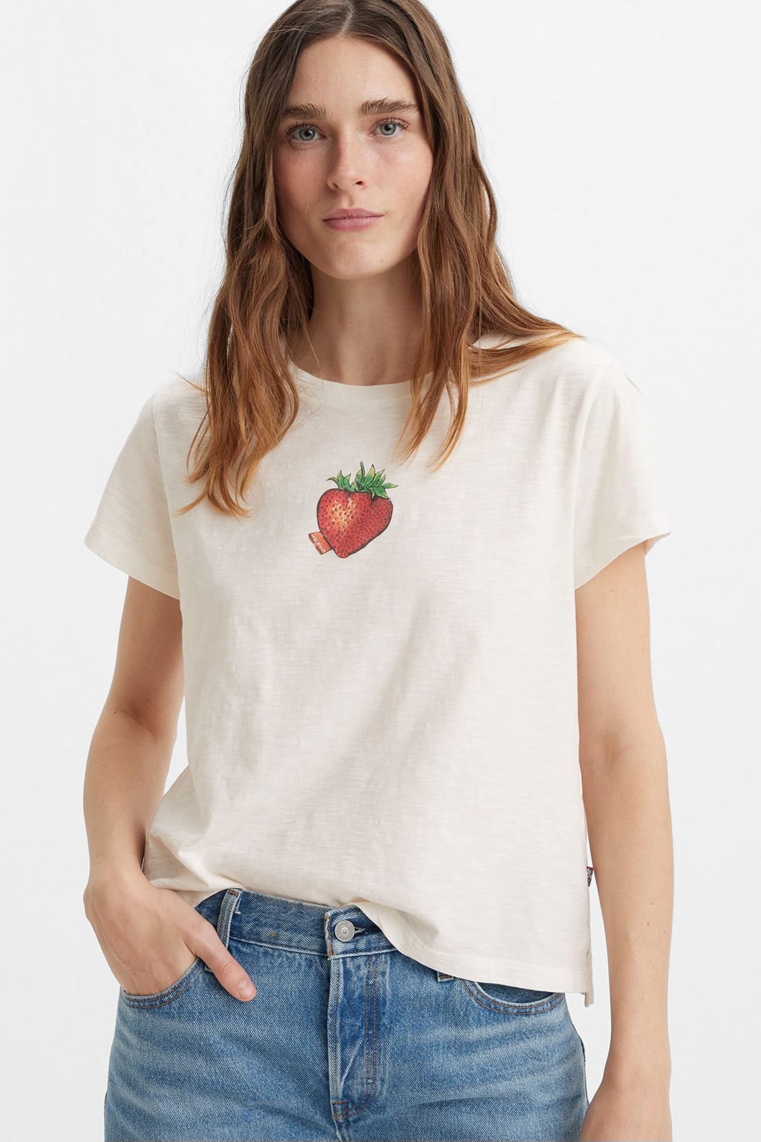 Женская белая футболка Levi’s® A8804;0013