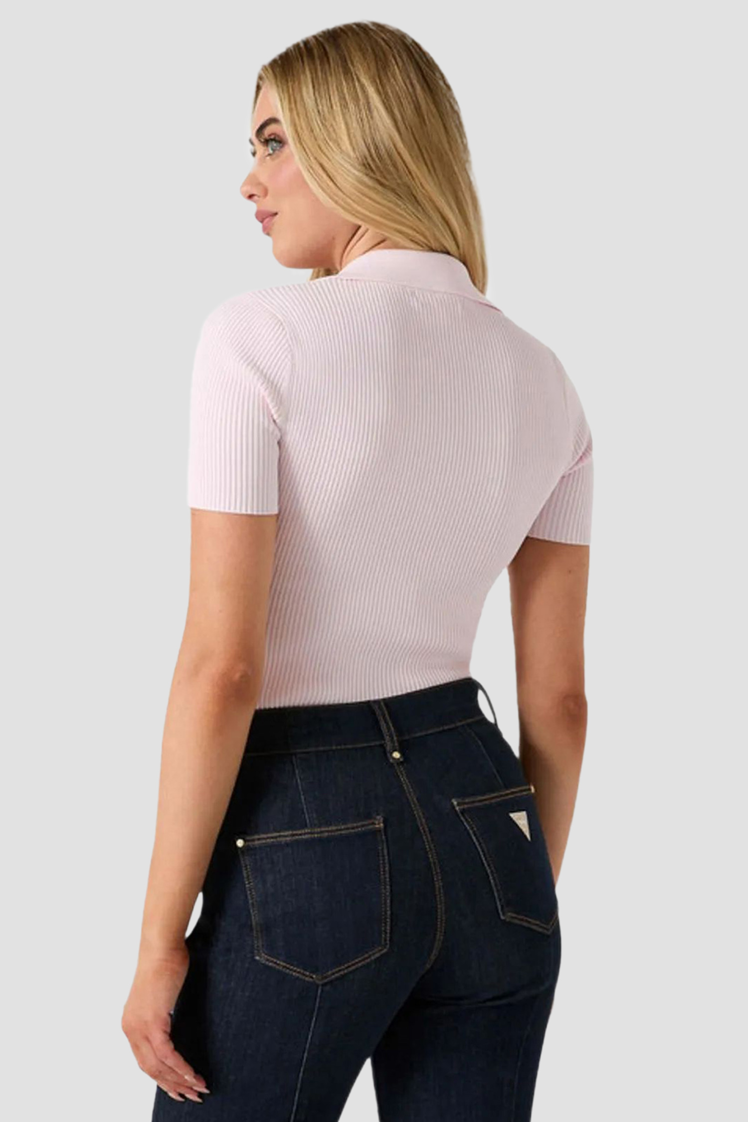 Жіноче рожеве поло Guess W6RR62.Z0132;A627