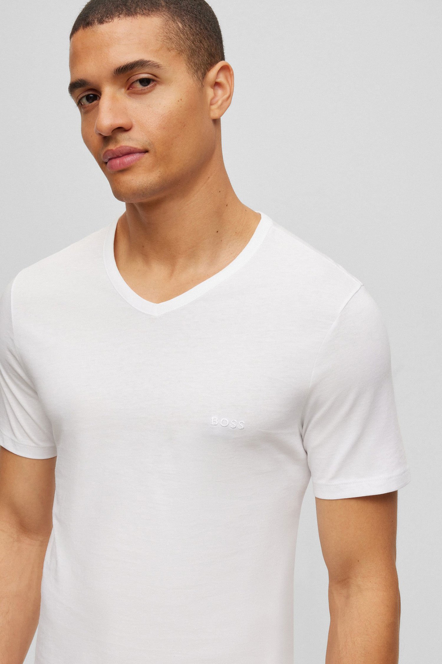 Чоловіча біла футболка (2 шт) BOSS 50475295;100