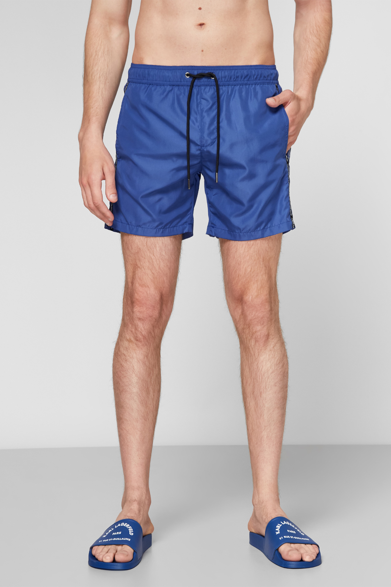 Мужские синие плавательные шорты Karl Lagerfeld KL21MBM03;NAVY