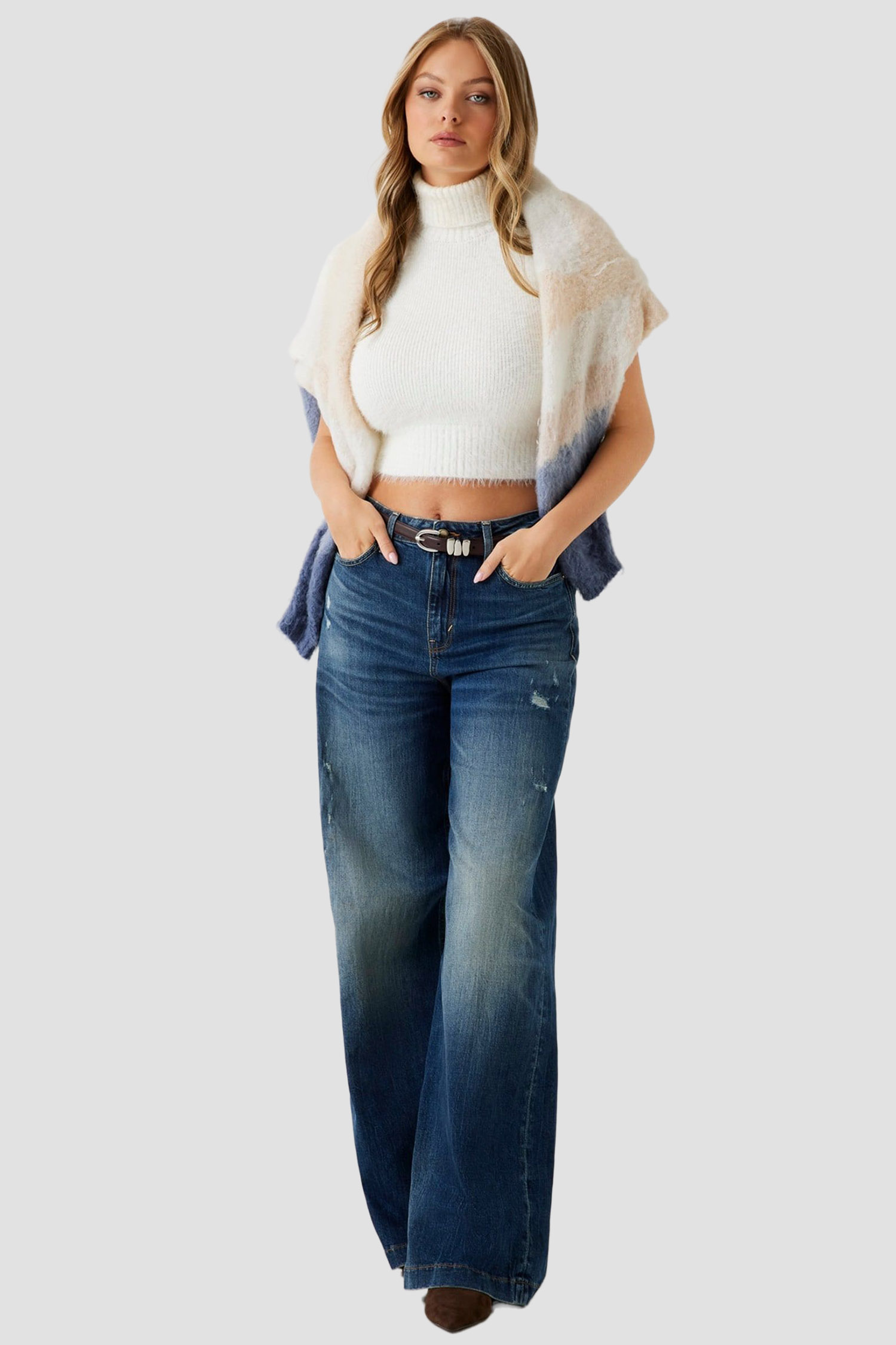 Женский белый топ Guess W5BR57.Z3BH0;G1O6