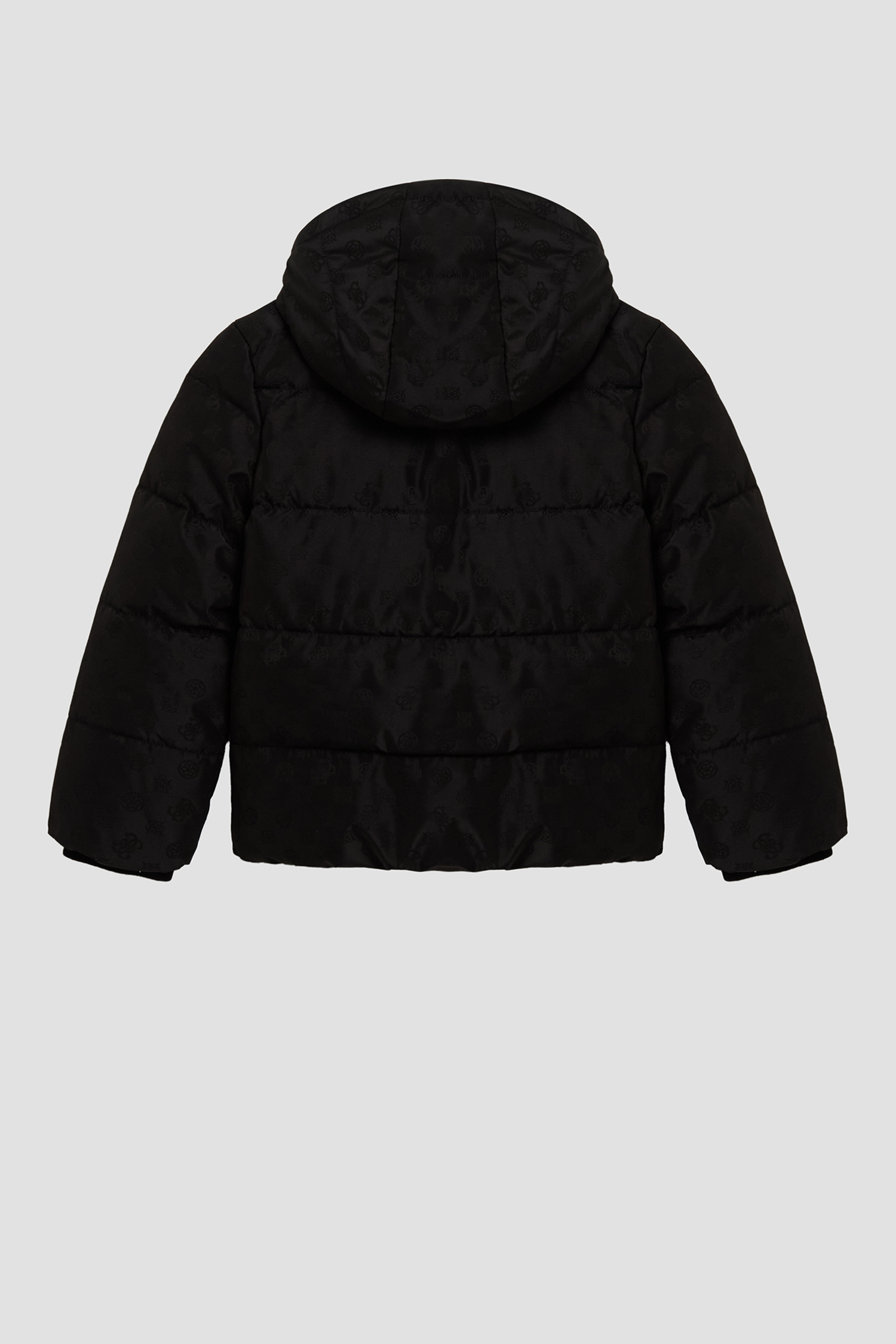 Дитяча чорна куртка з візерунком Guess Kids J5BL22.WI140;P9LH