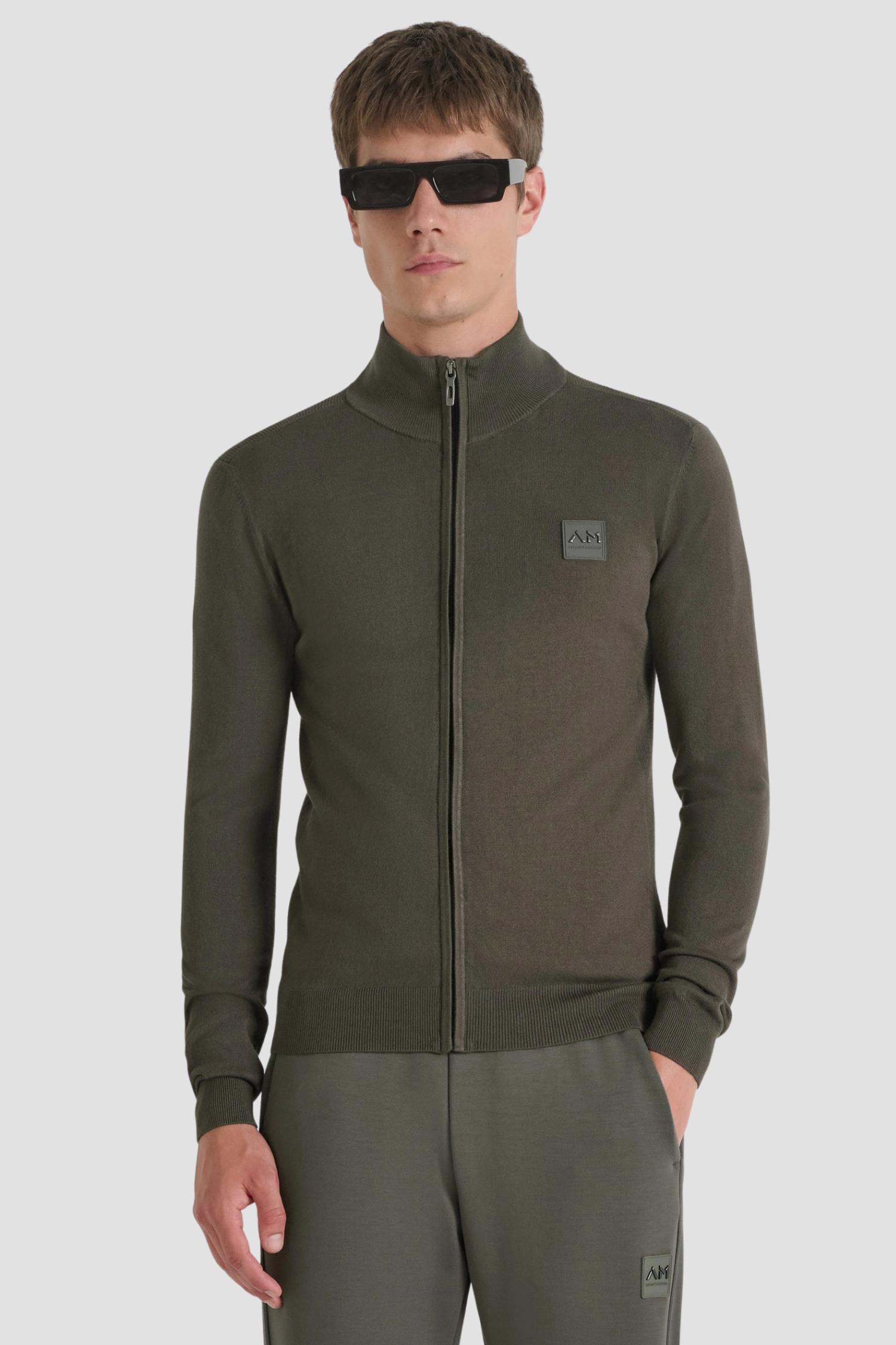 Чоловічий темно-коричневий кардиган Antony Morato MMSW01441.YA500002;4089