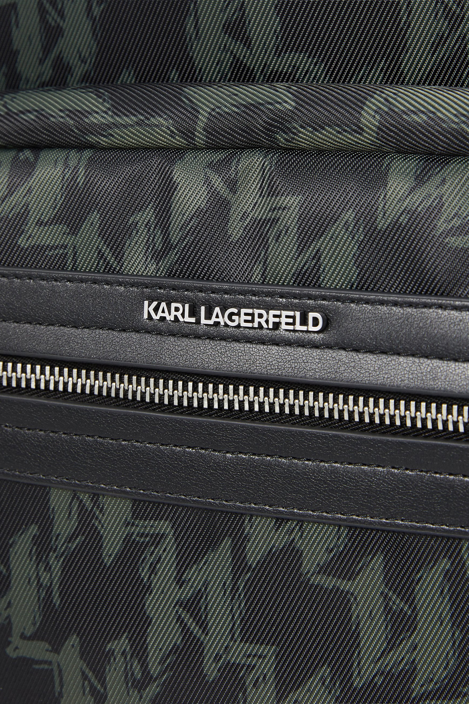 Чоловічий чорний рюкзак з візерунком Karl Lagerfeld A4M30199;2FB
