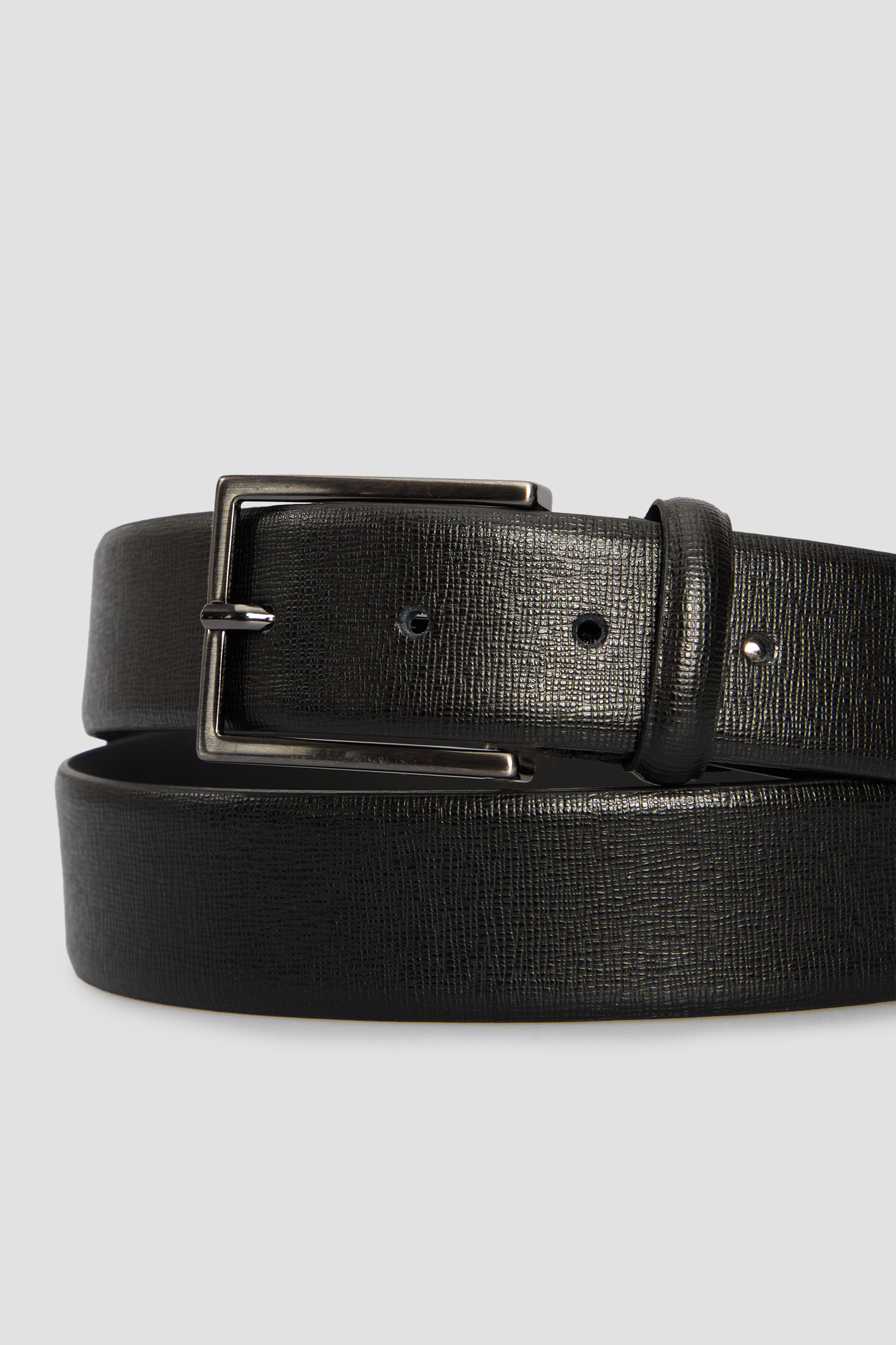 Чоловічий чорний шкіряний ремінь BALDININI H4E011XXSAFF;0000