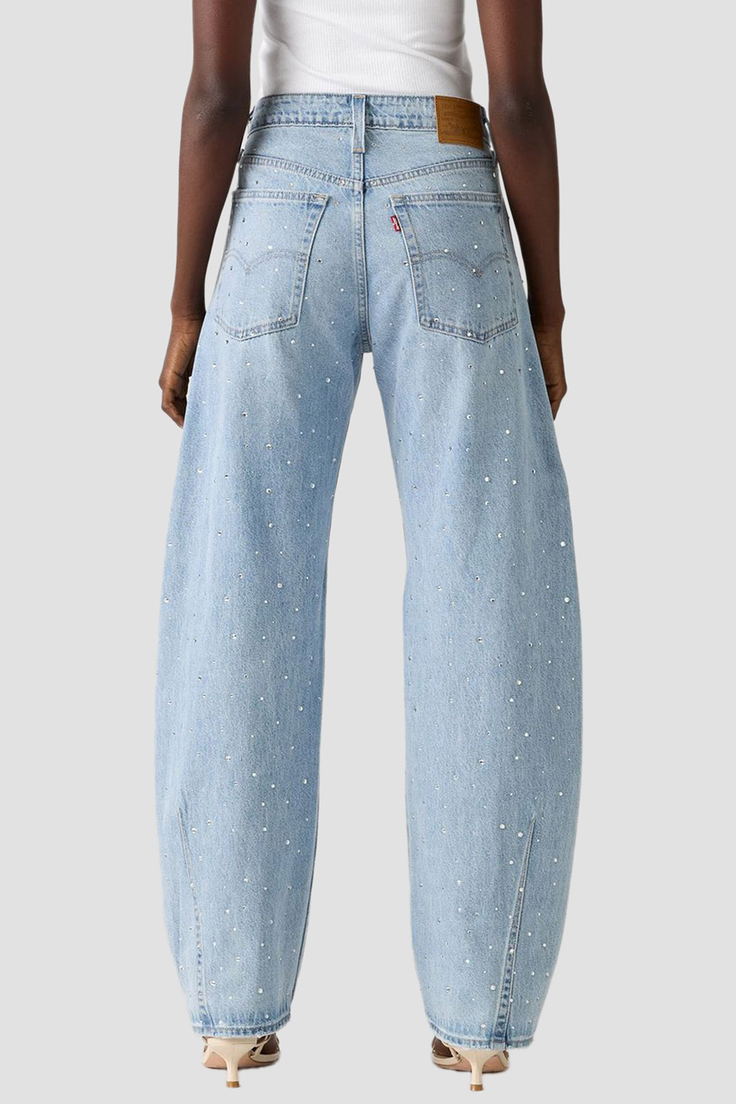 Женские голубые джинсы Baggy Dad Barrel Levi’s® 0039A;0007