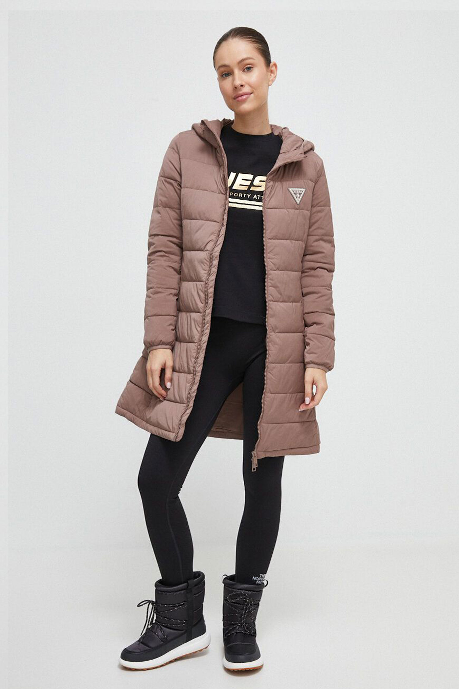 Женская розовая куртка Guess V3BL12.WF3X0;G1Q3