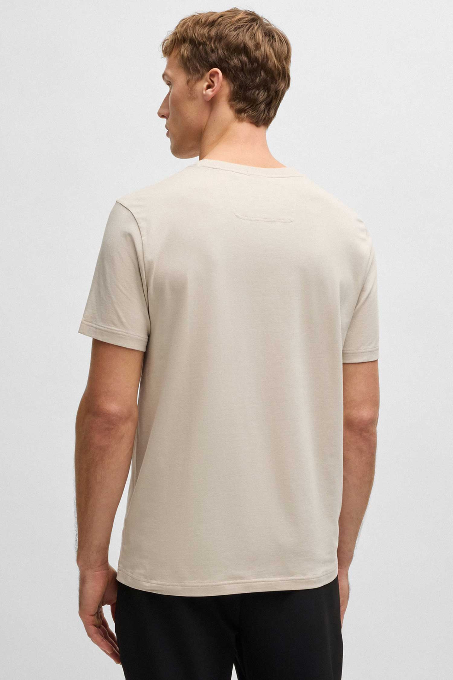 Чоловіча бежева футболка BOSS 50538923;284