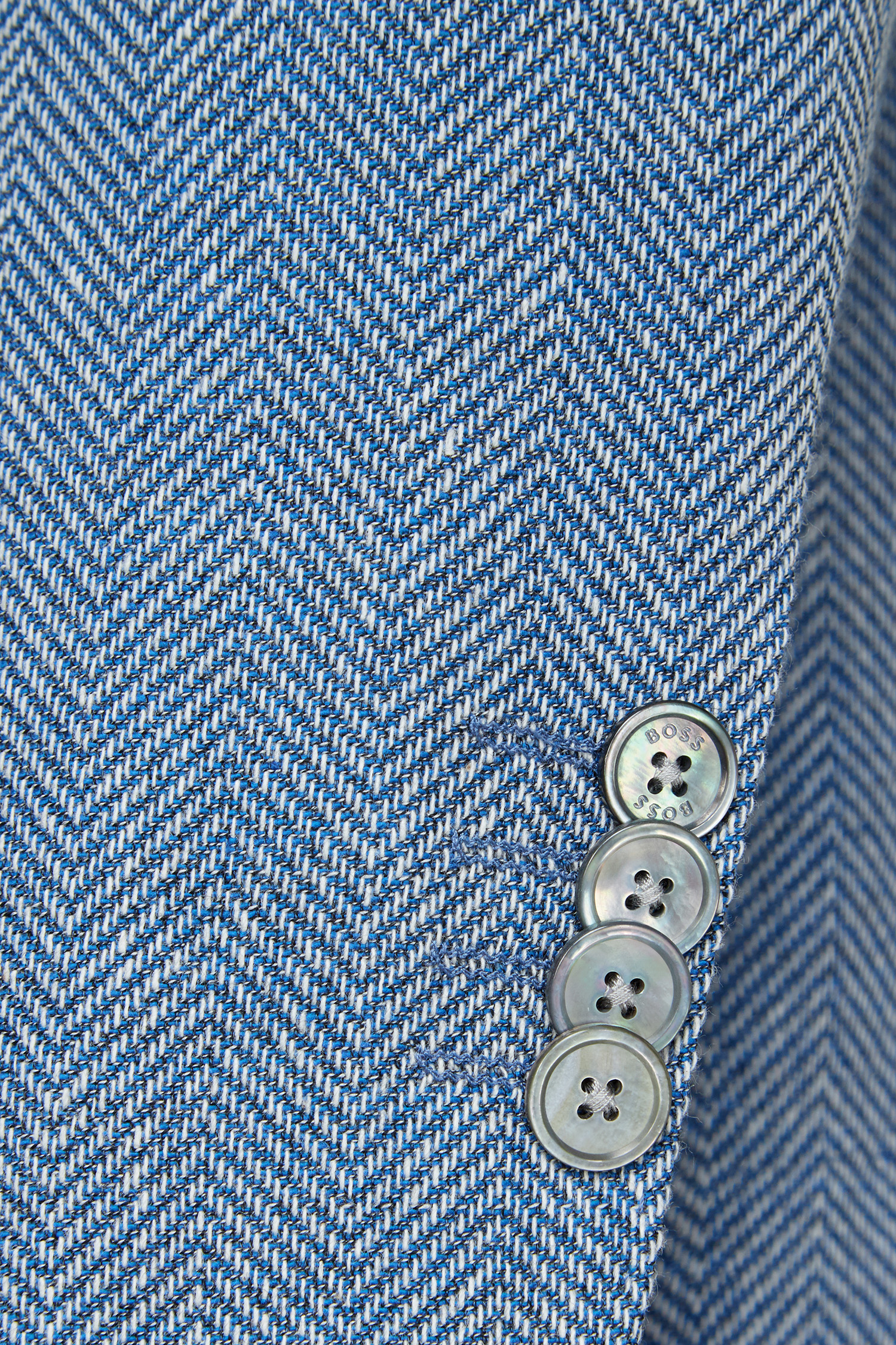 Мужской голубой пиджак с узором BOSS 50509504;479