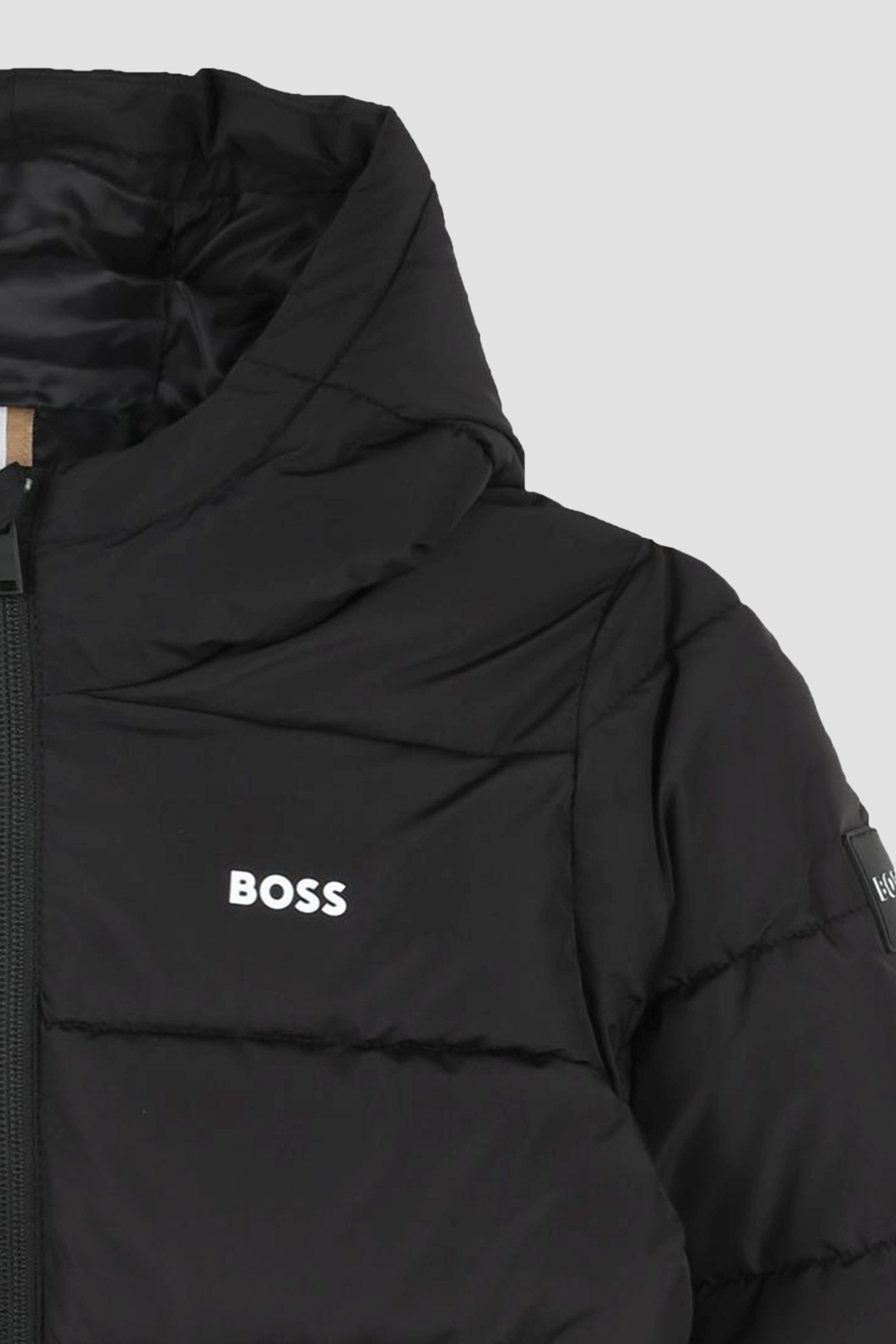 Дитяча чорна куртка BOSS kids J51237;09B