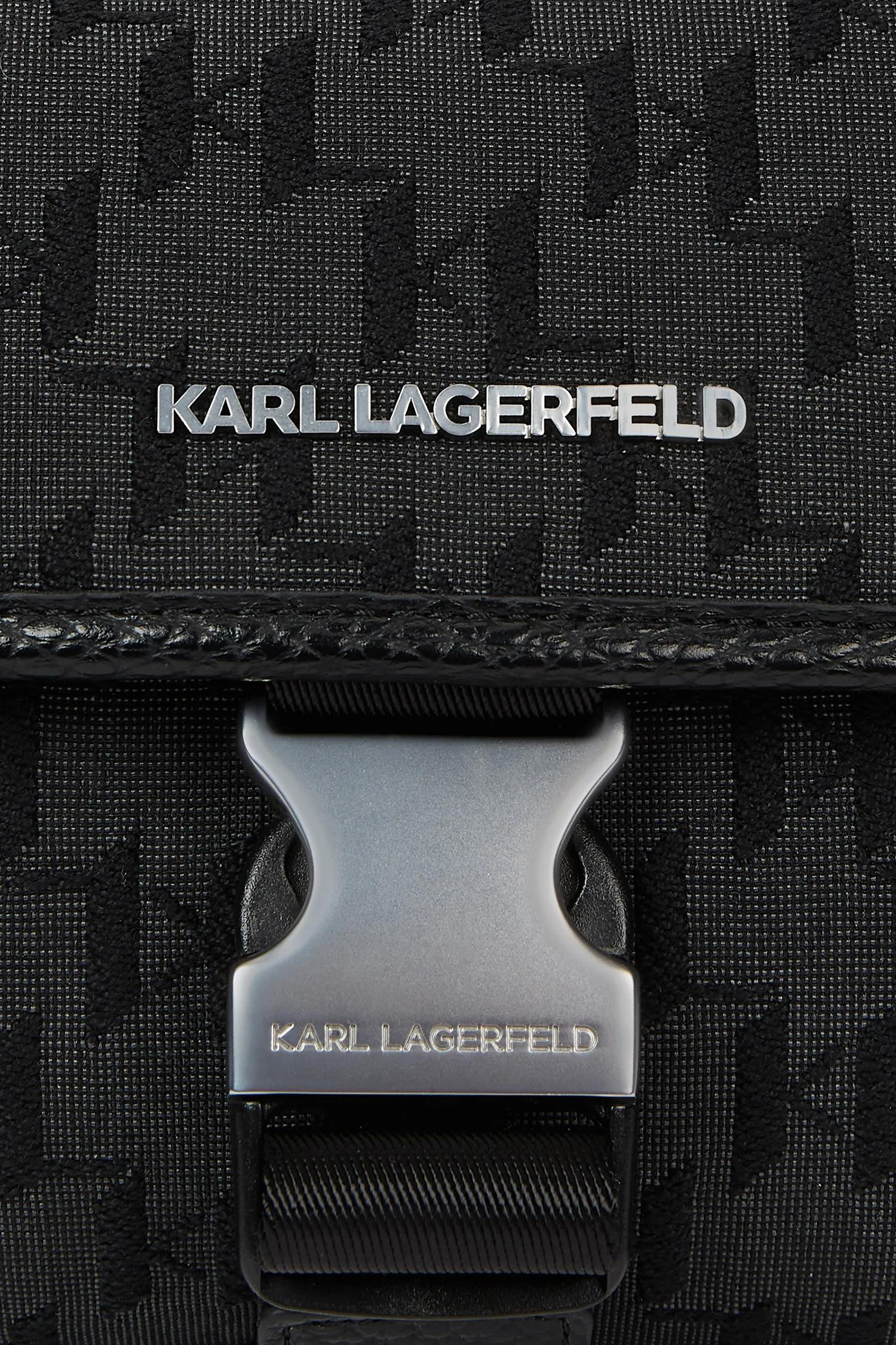 Чоловіча чорна сумка з візерунком Karl Lagerfeld B3M30294;999