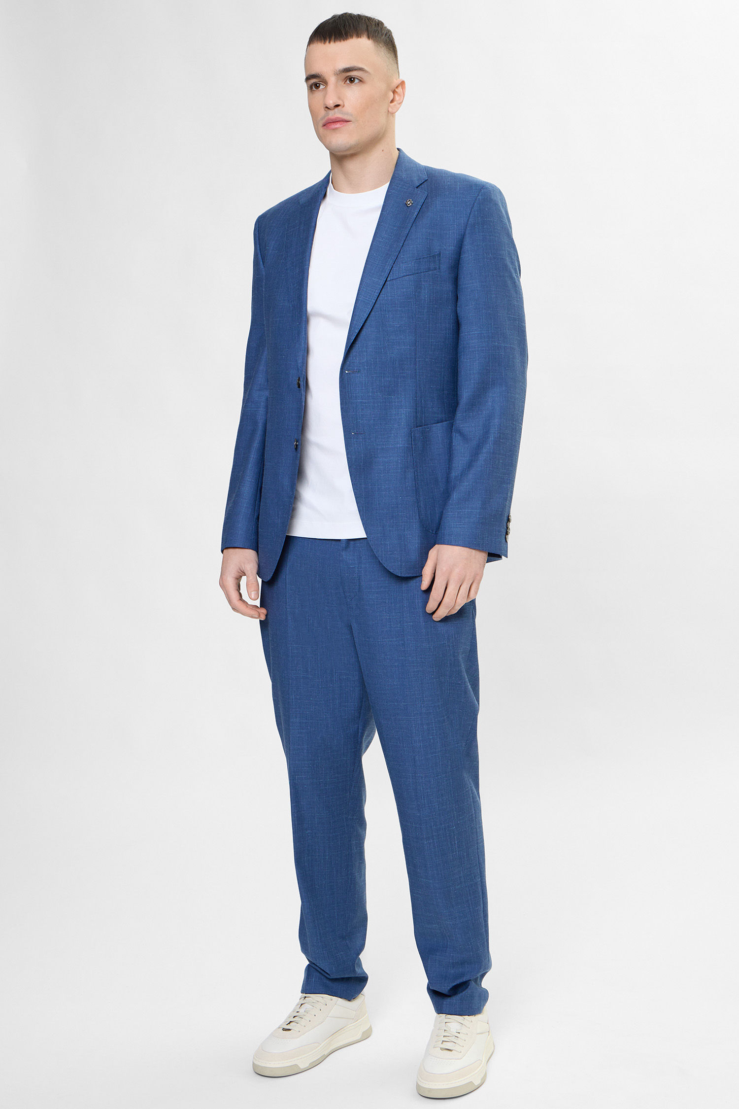 Чоловічі сині вовняні брюки BOSS 50556955;468