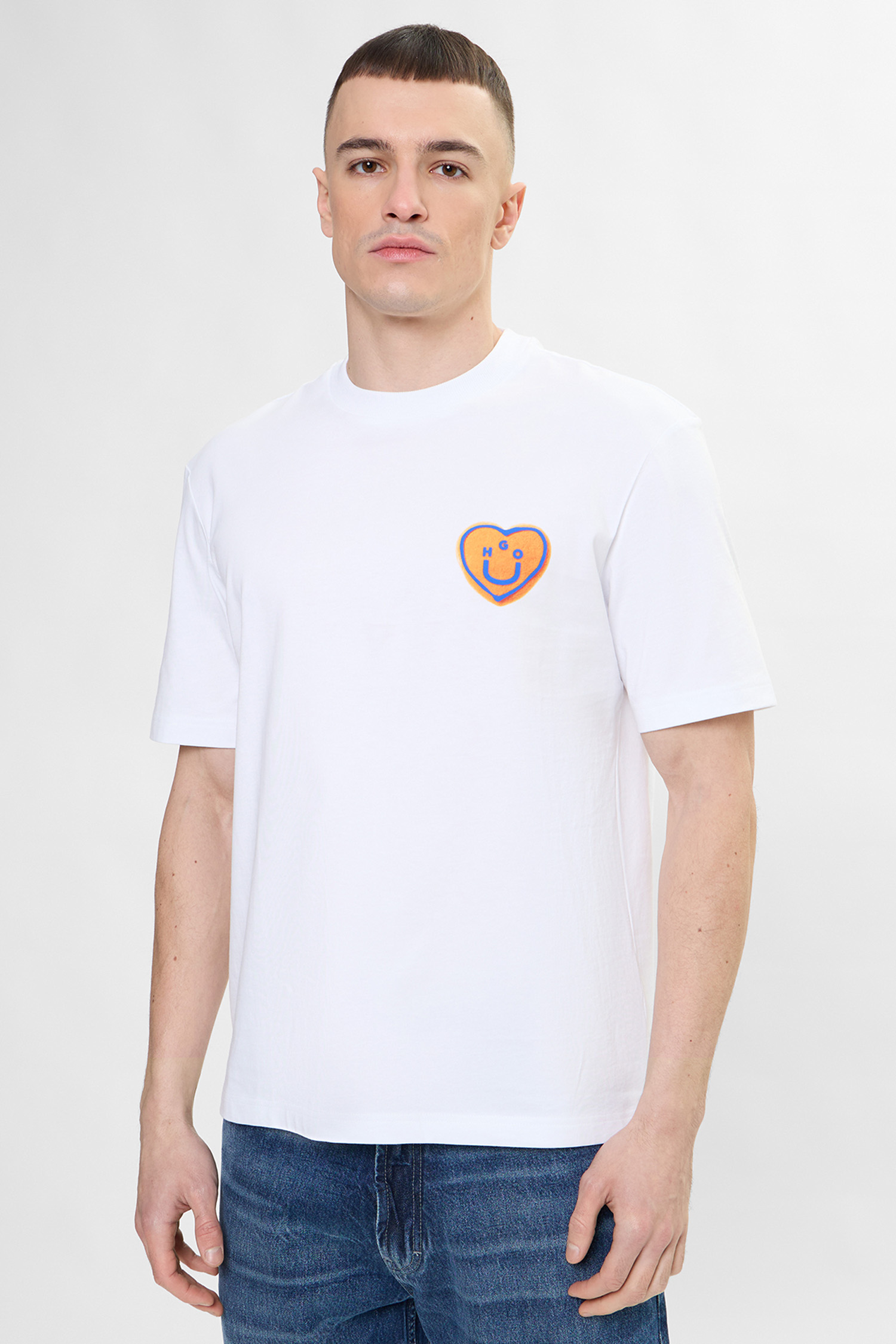 Чоловіча біла футболка HUGO BLUE 50562727;100