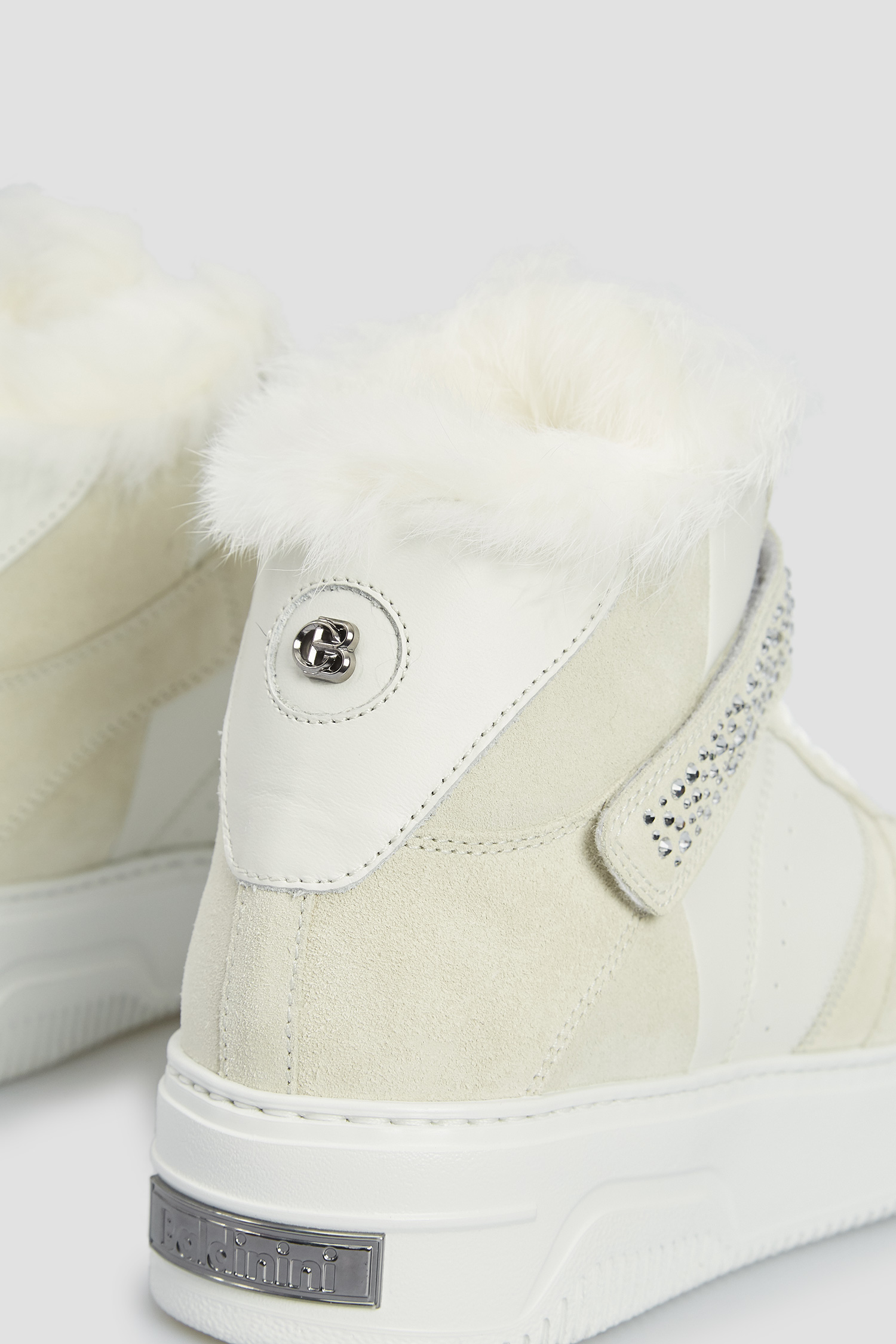 Женские бежевые кожаные хайтопы BALDININI D2BL35VICR;9002